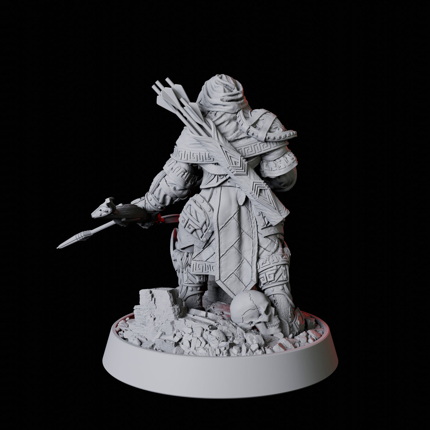 Lone Archer Miniature for Dungeons and Dragons, Pathfinder or other TTRPGs