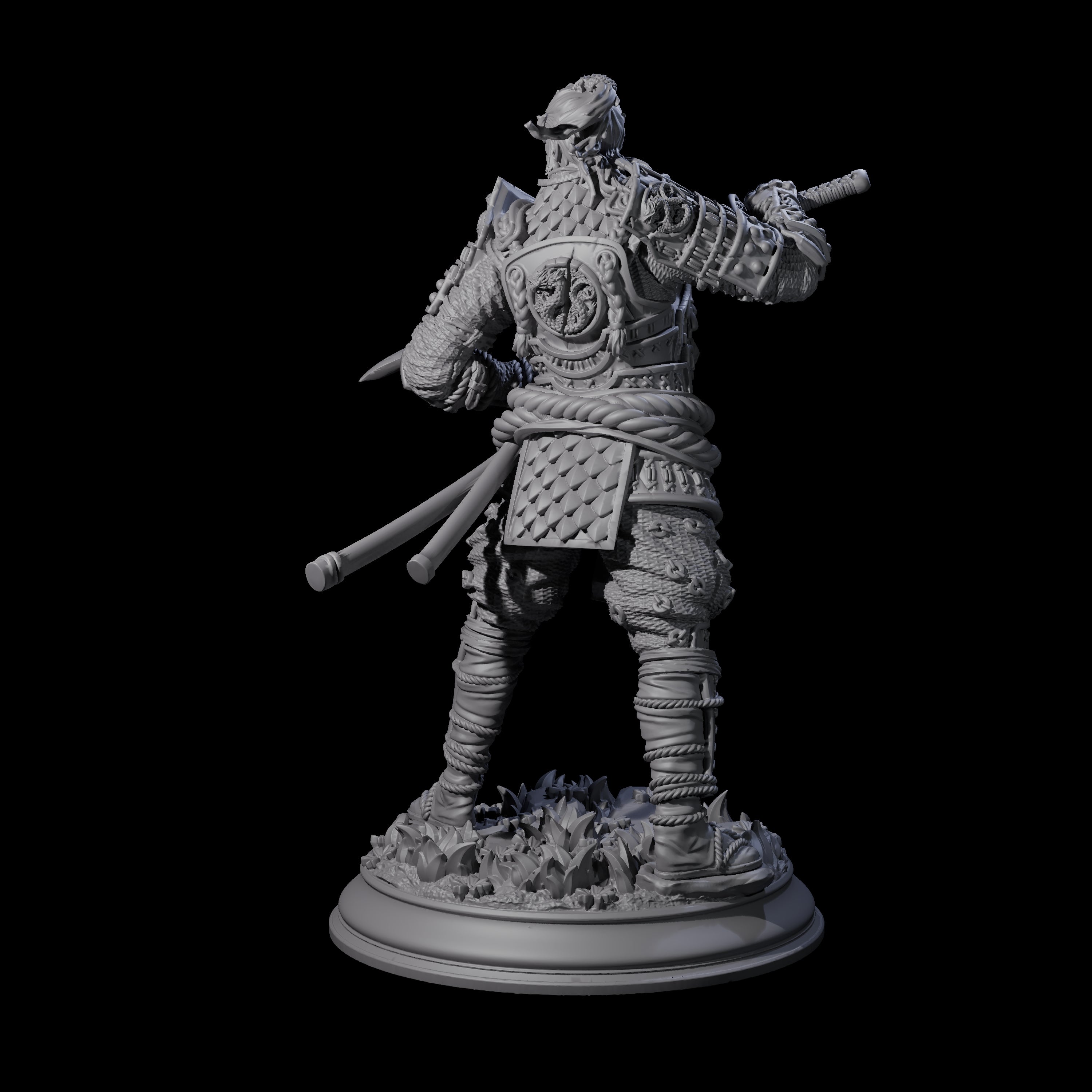 Lone Samurai Miniature for Dungeons and Dragons, Pathfinder or other TTRPGs