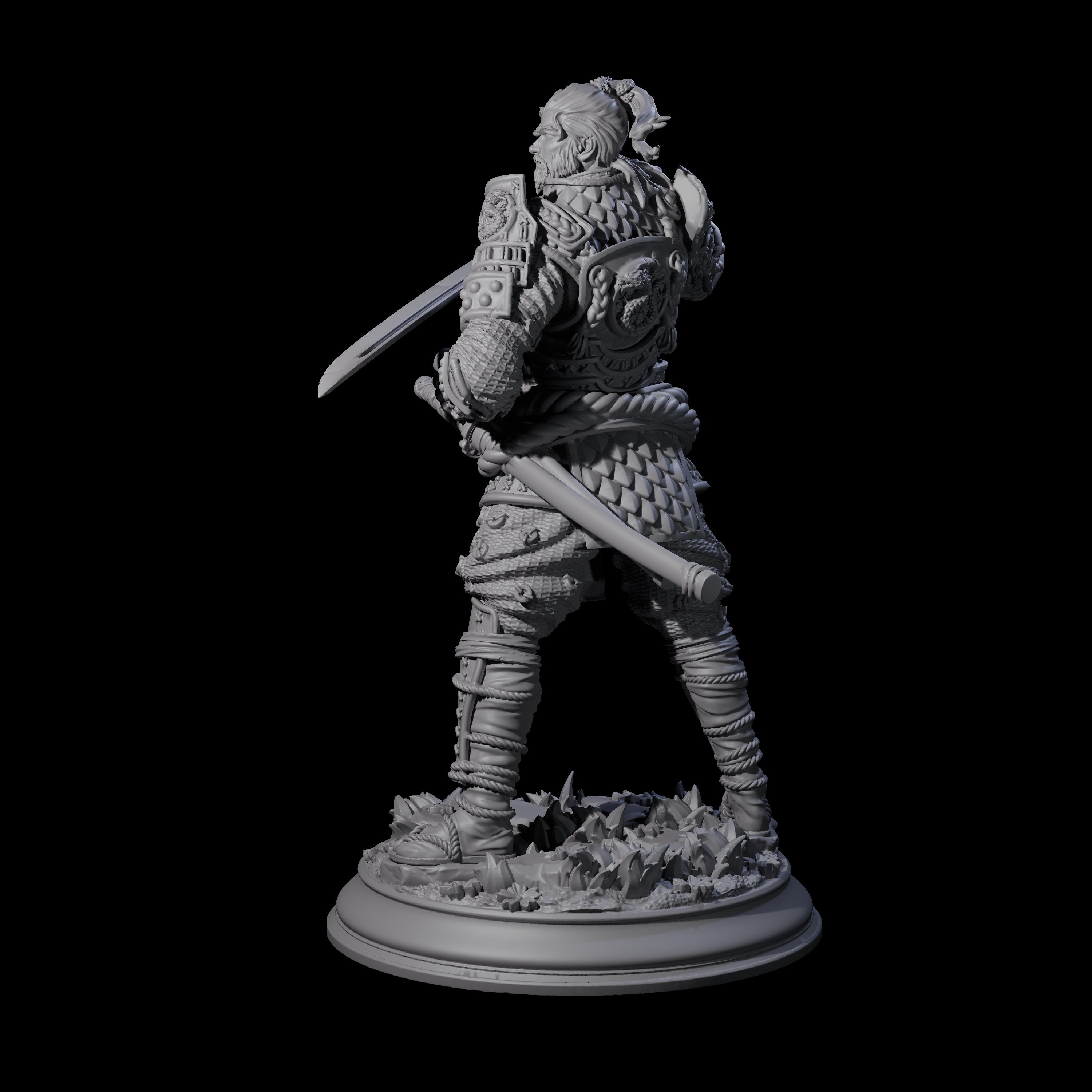 Lone Samurai Miniature for Dungeons and Dragons, Pathfinder or other TTRPGs