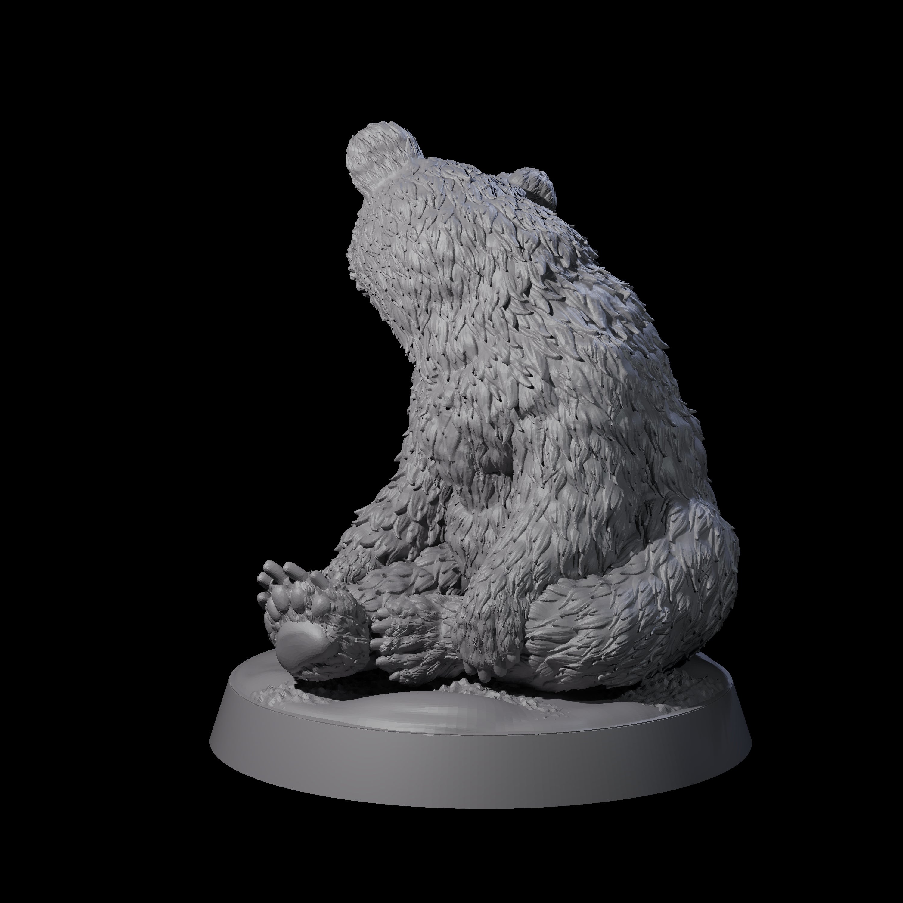 Lonely Bear Cub Miniature for Dungeons and Dragons, Pathfinder or other TTRPGs