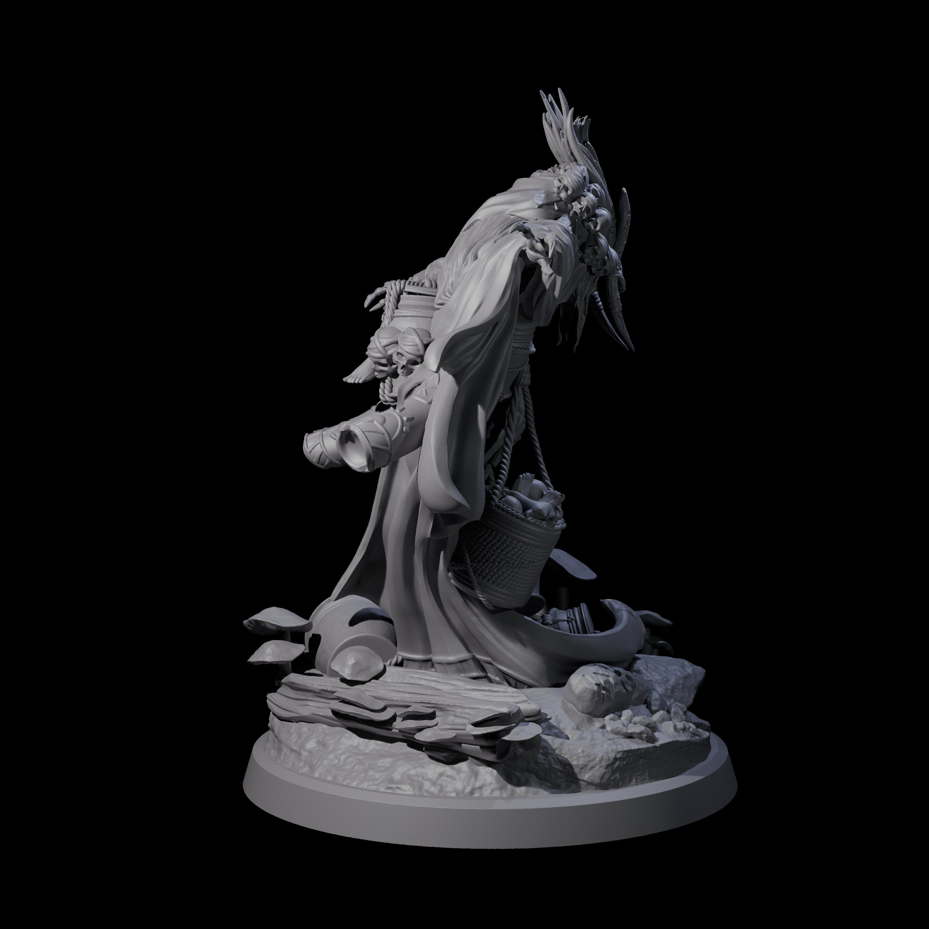 Looming Druid of the Blight B Miniature for Dungeons and Dragons, Pathfinder or other TTRPGs