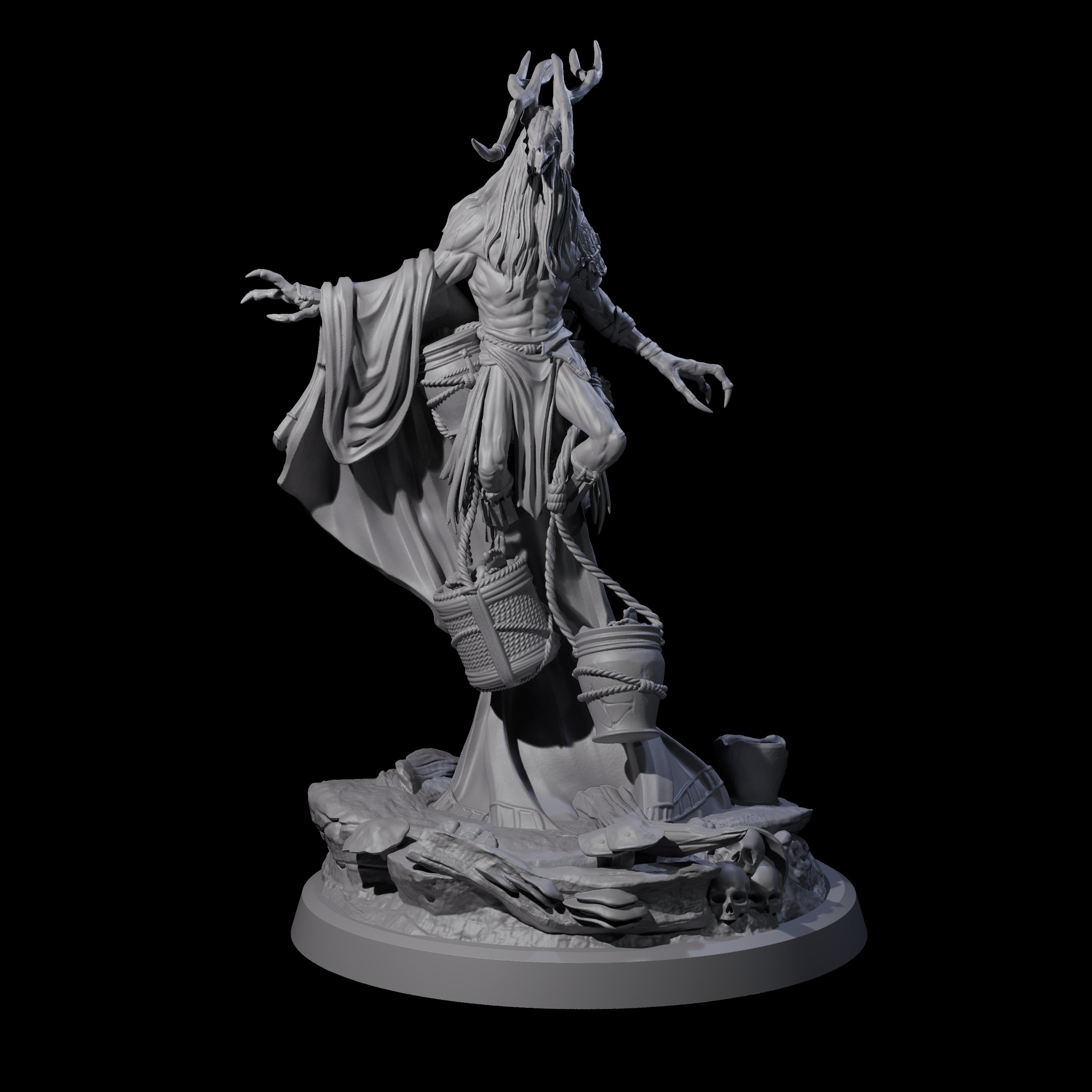 Looming Druid of the Blight C Miniature for Dungeons and Dragons, Pathfinder or other TTRPGs