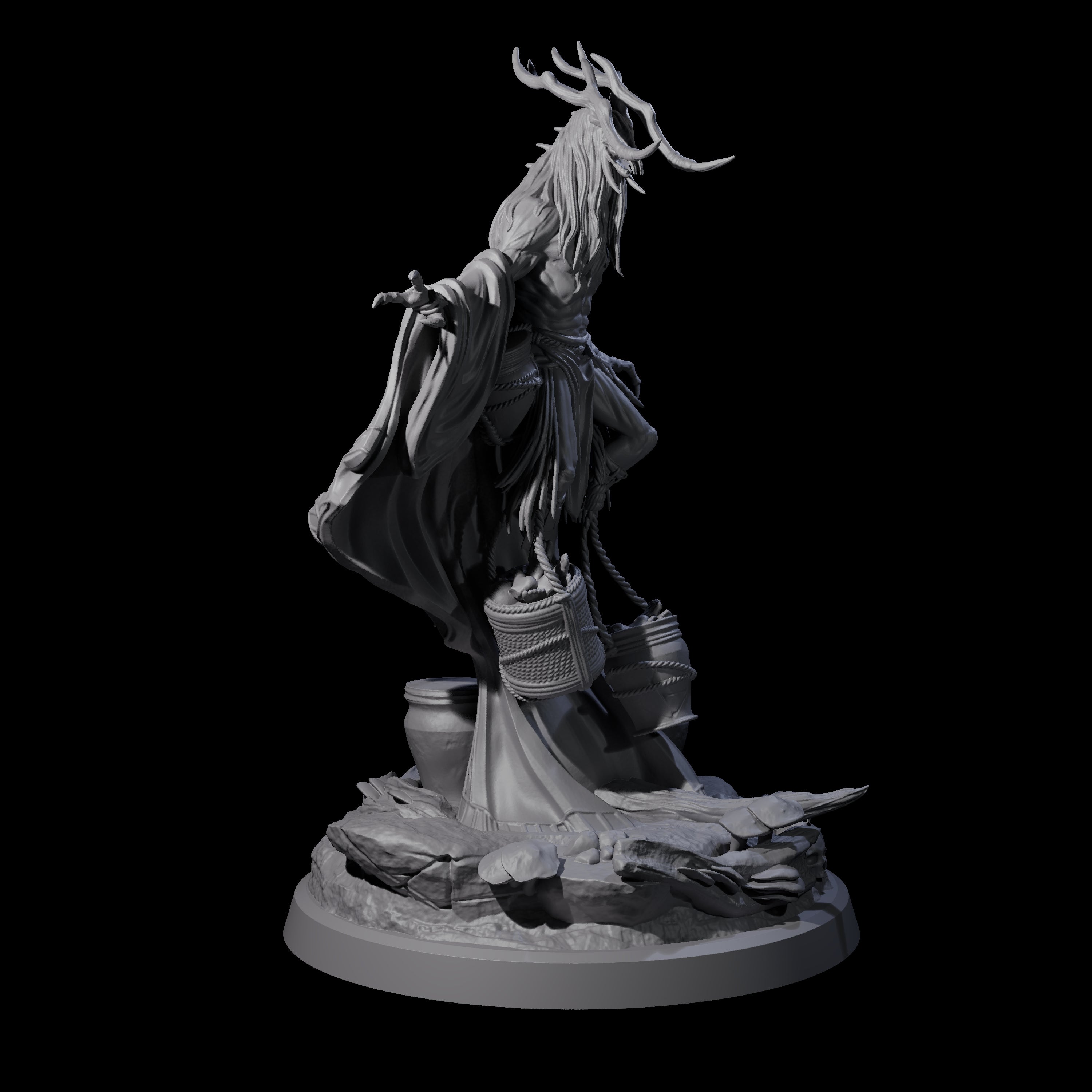 Looming Druid of the Blight C Miniature for Dungeons and Dragons, Pathfinder or other TTRPGs