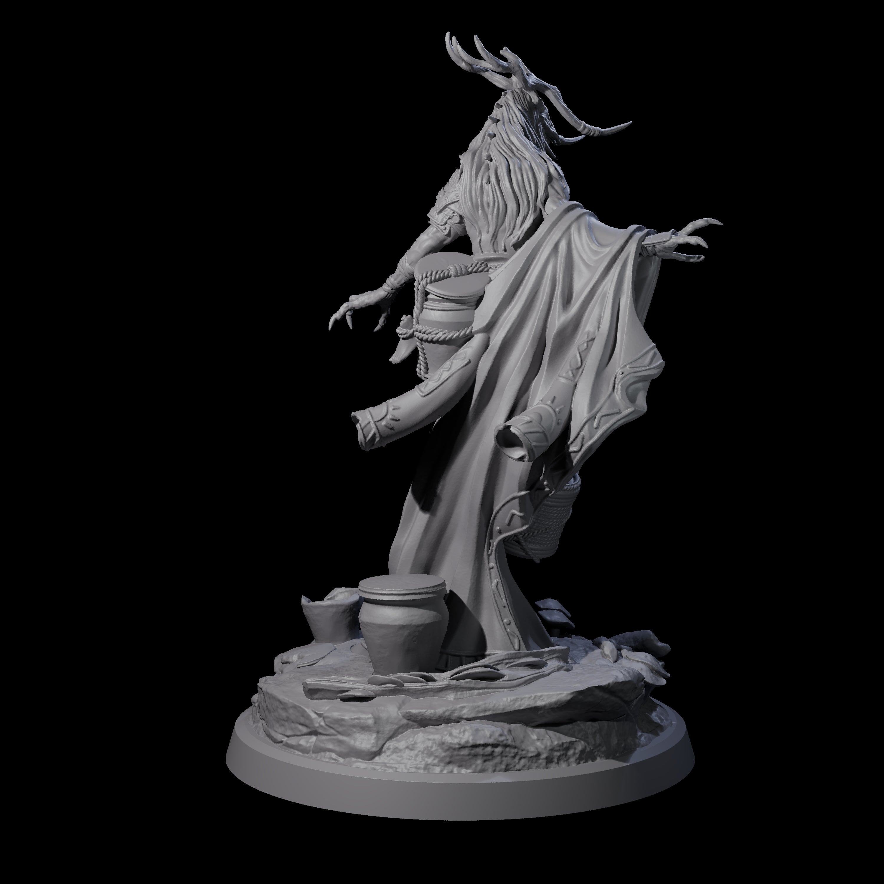 Looming Druid of the Blight C Miniature for Dungeons and Dragons, Pathfinder or other TTRPGs