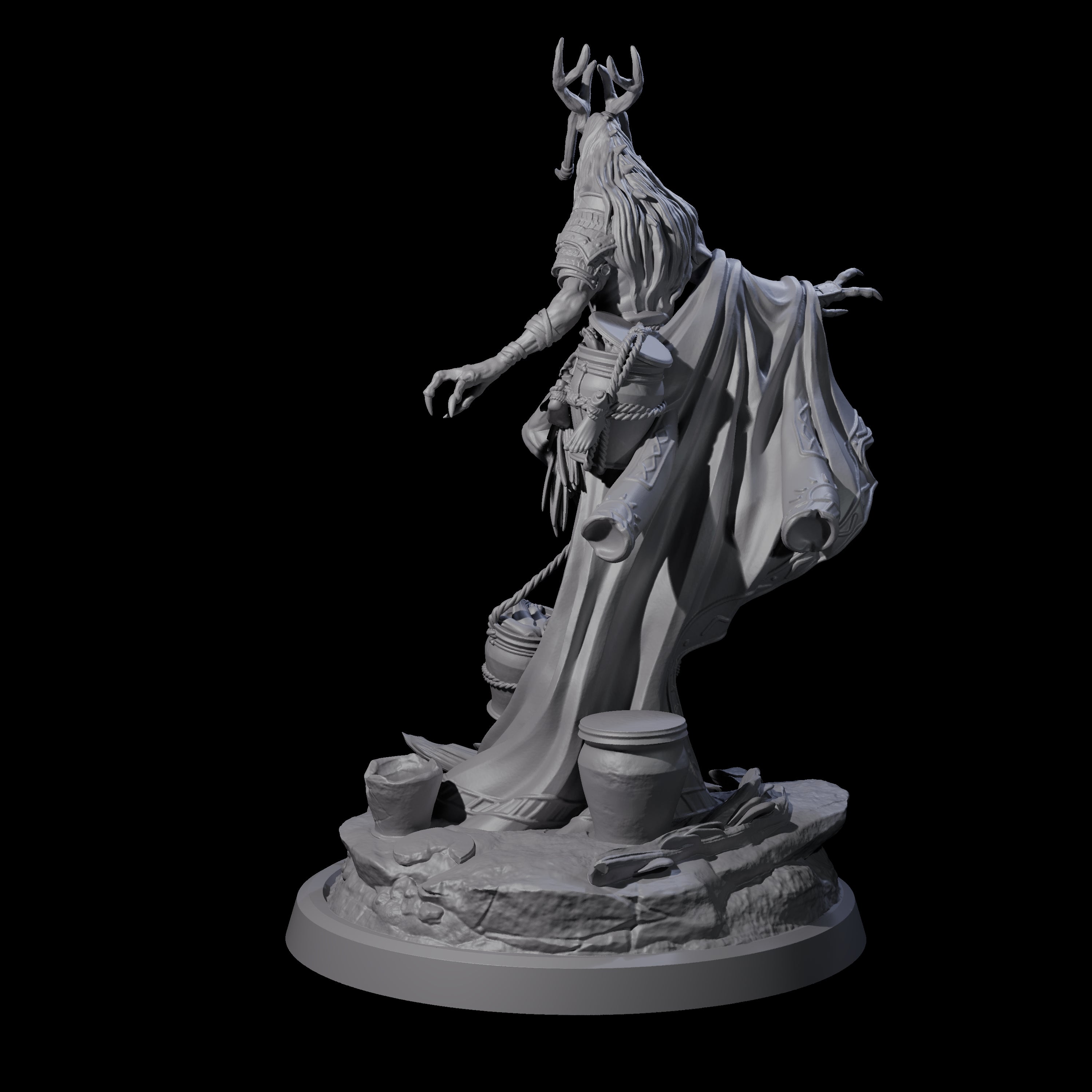 Looming Druid of the Blight C Miniature for Dungeons and Dragons, Pathfinder or other TTRPGs