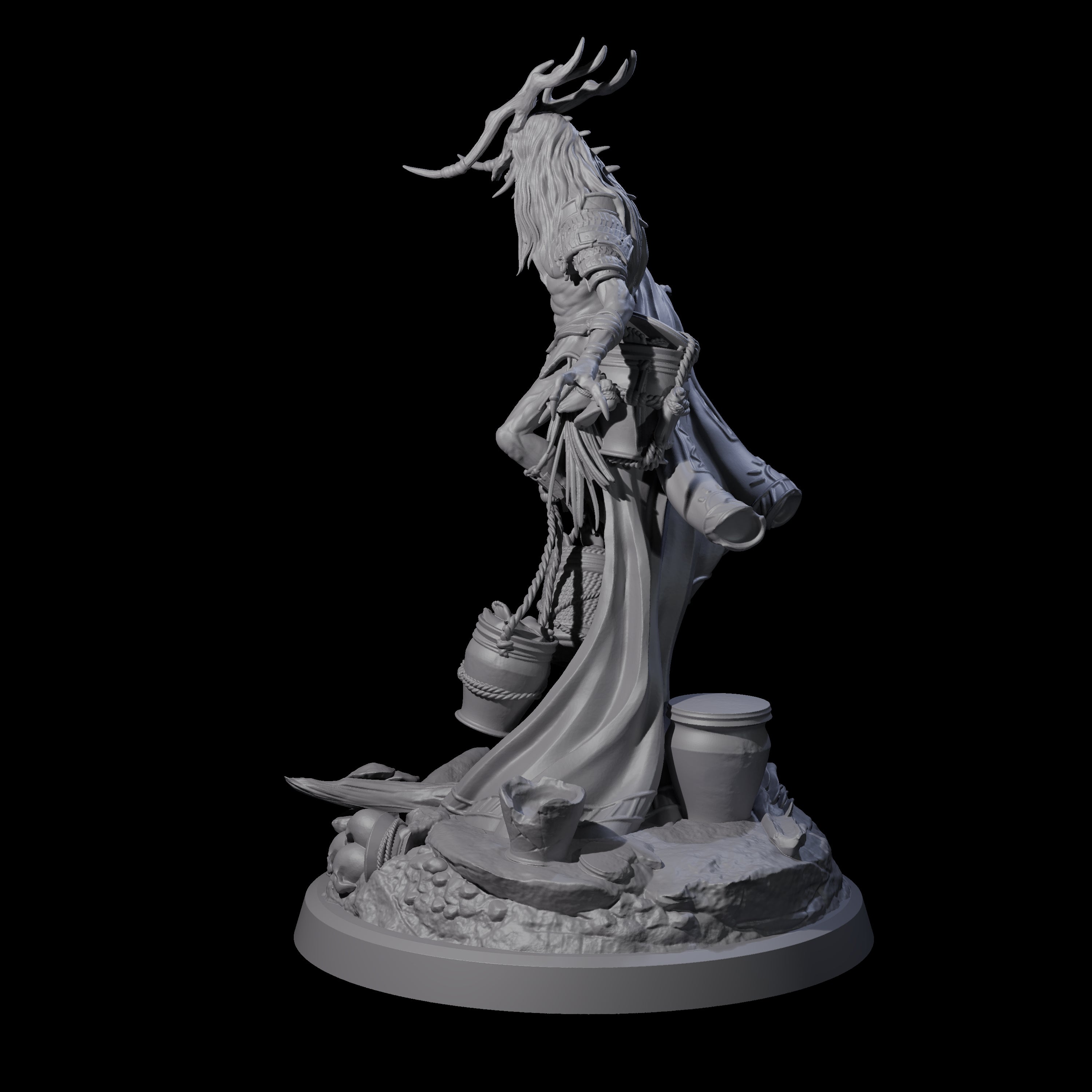 Looming Druid of the Blight C Miniature for Dungeons and Dragons, Pathfinder or other TTRPGs