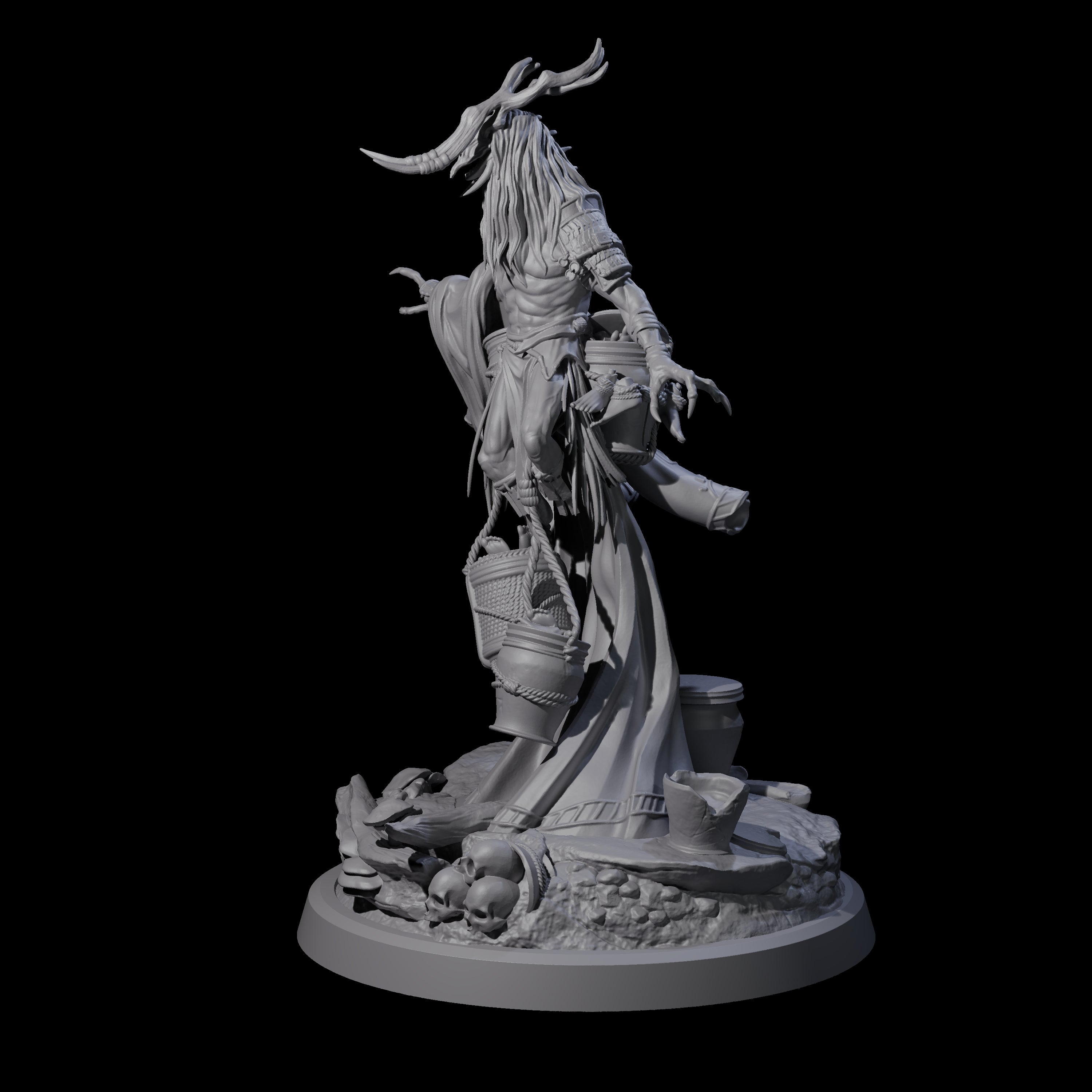 Looming Druid of the Blight C Miniature for Dungeons and Dragons, Pathfinder or other TTRPGs