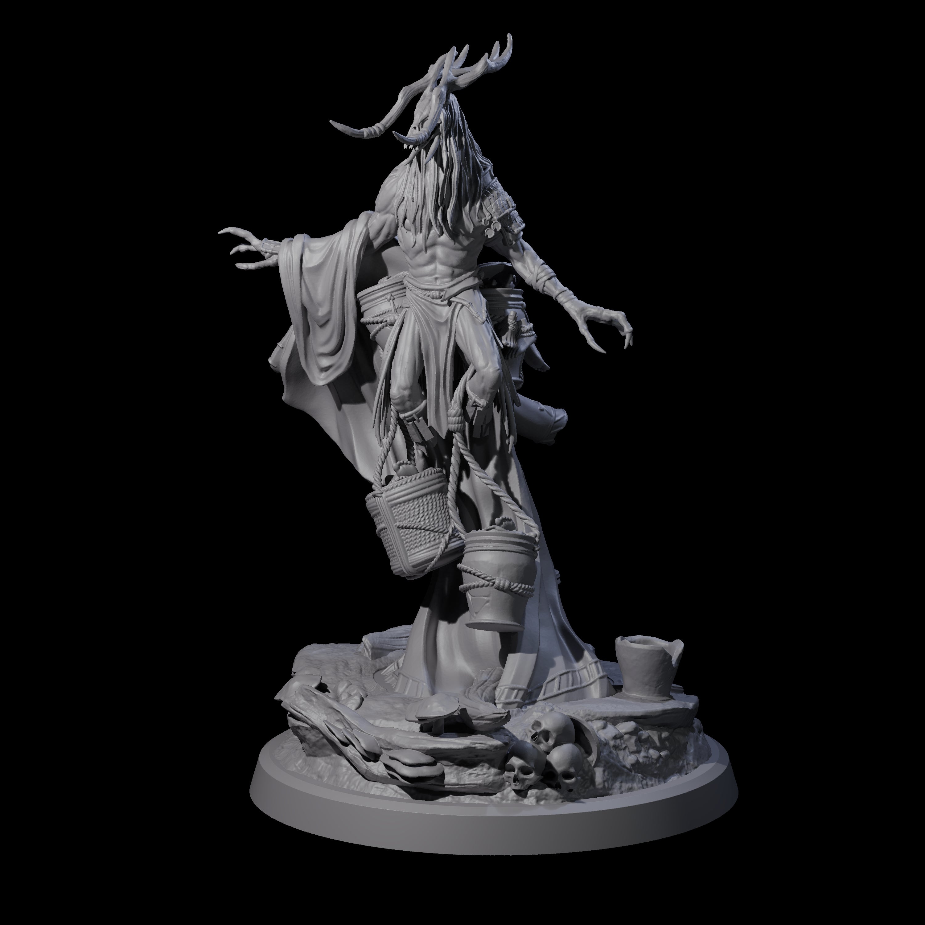 Looming Druid of the Blight C Miniature for Dungeons and Dragons, Pathfinder or other TTRPGs