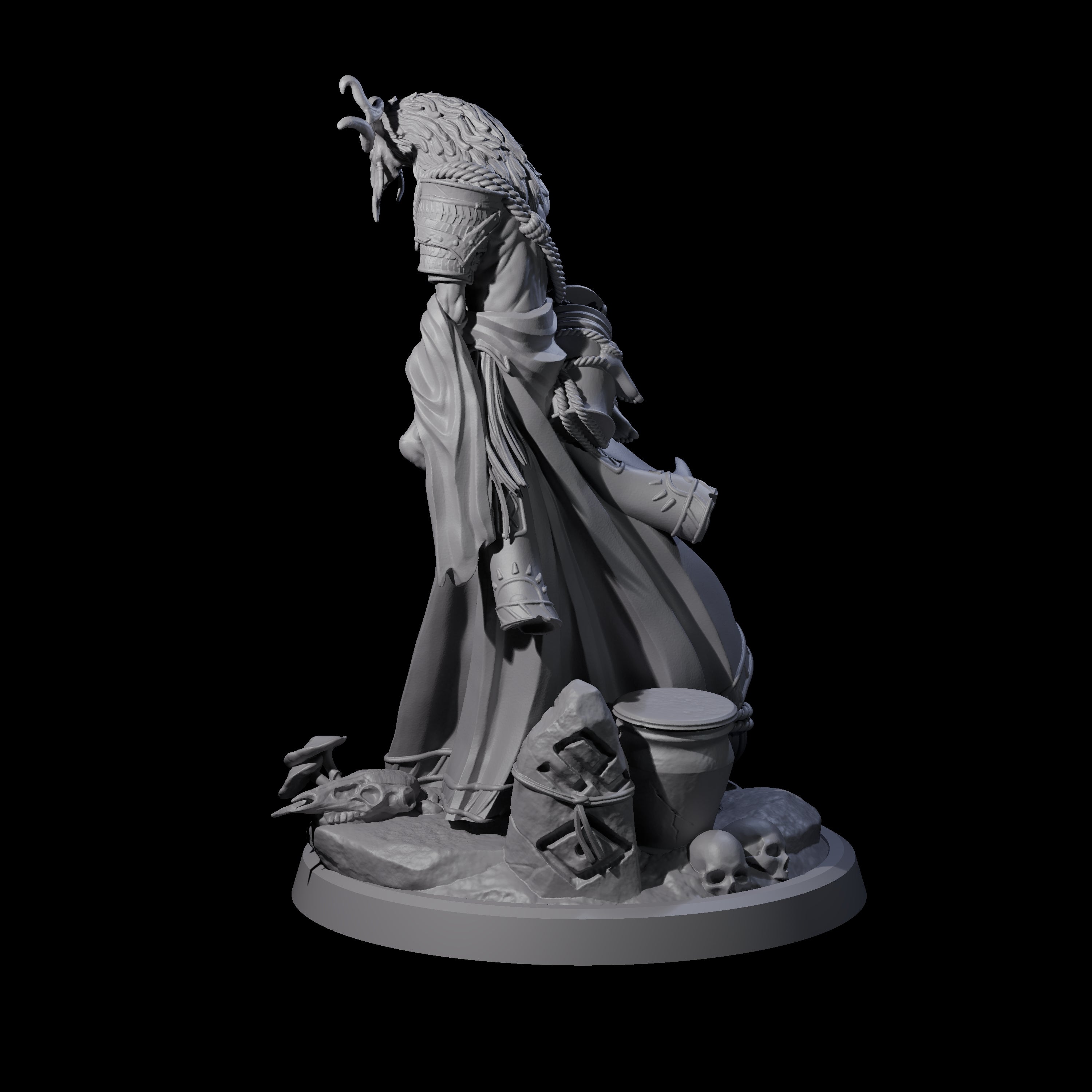 Looming Druid of the Blight D Miniature for Dungeons and Dragons, Pathfinder or other TTRPGs