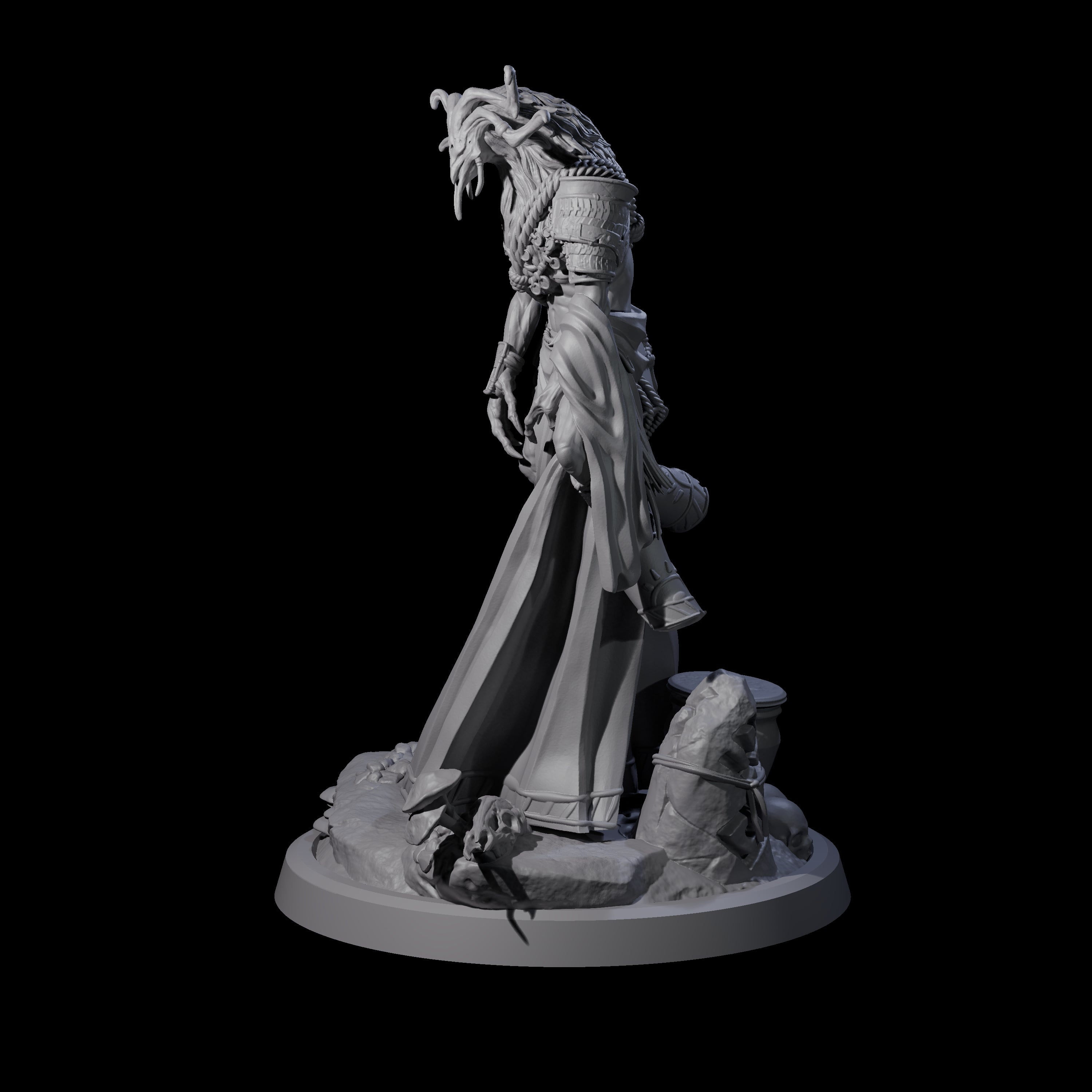 Looming Druid of the Blight D Miniature for Dungeons and Dragons, Pathfinder or other TTRPGs