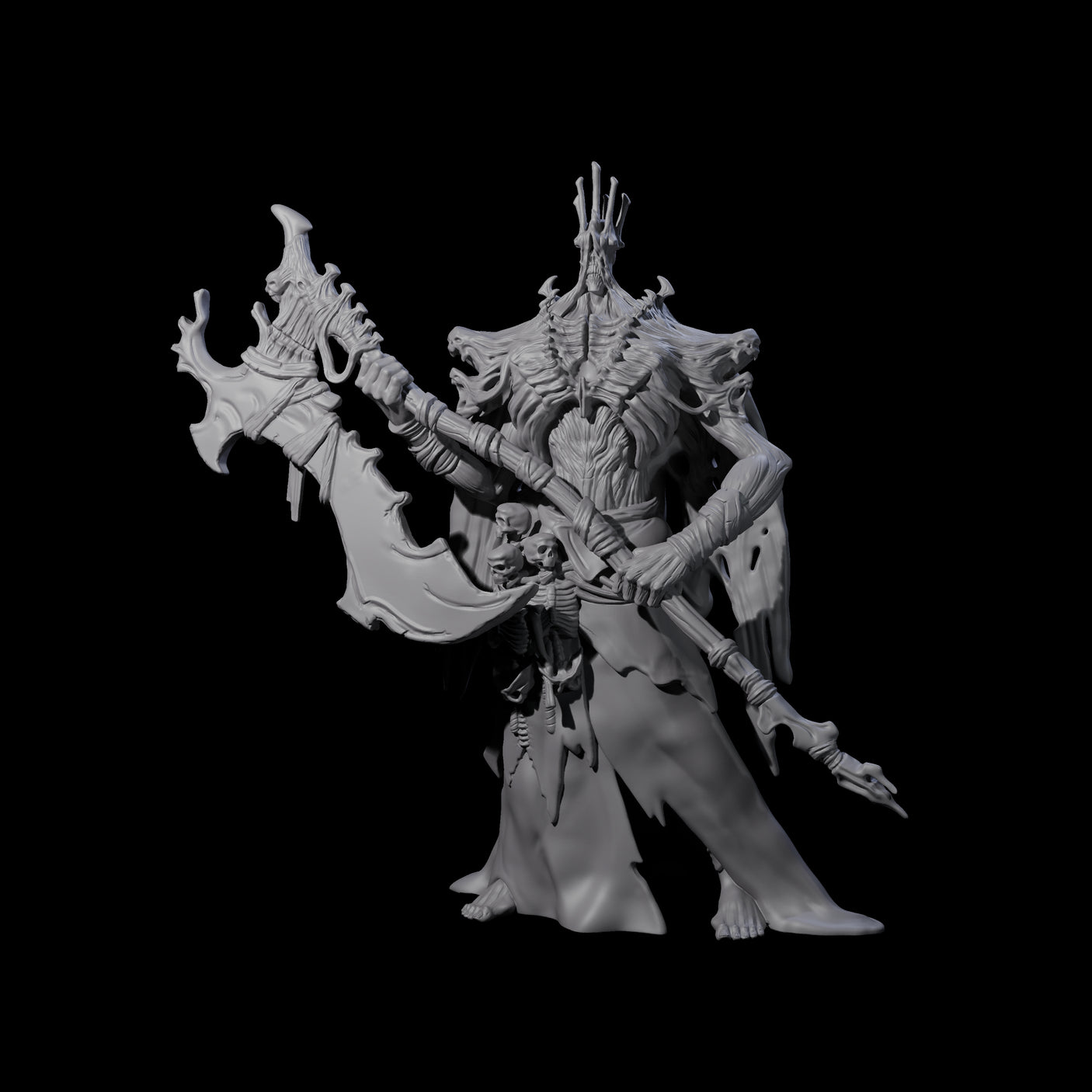 Looming Hell Warden Miniature for Dungeons and Dragons, Pathfinder or other TTRPGs