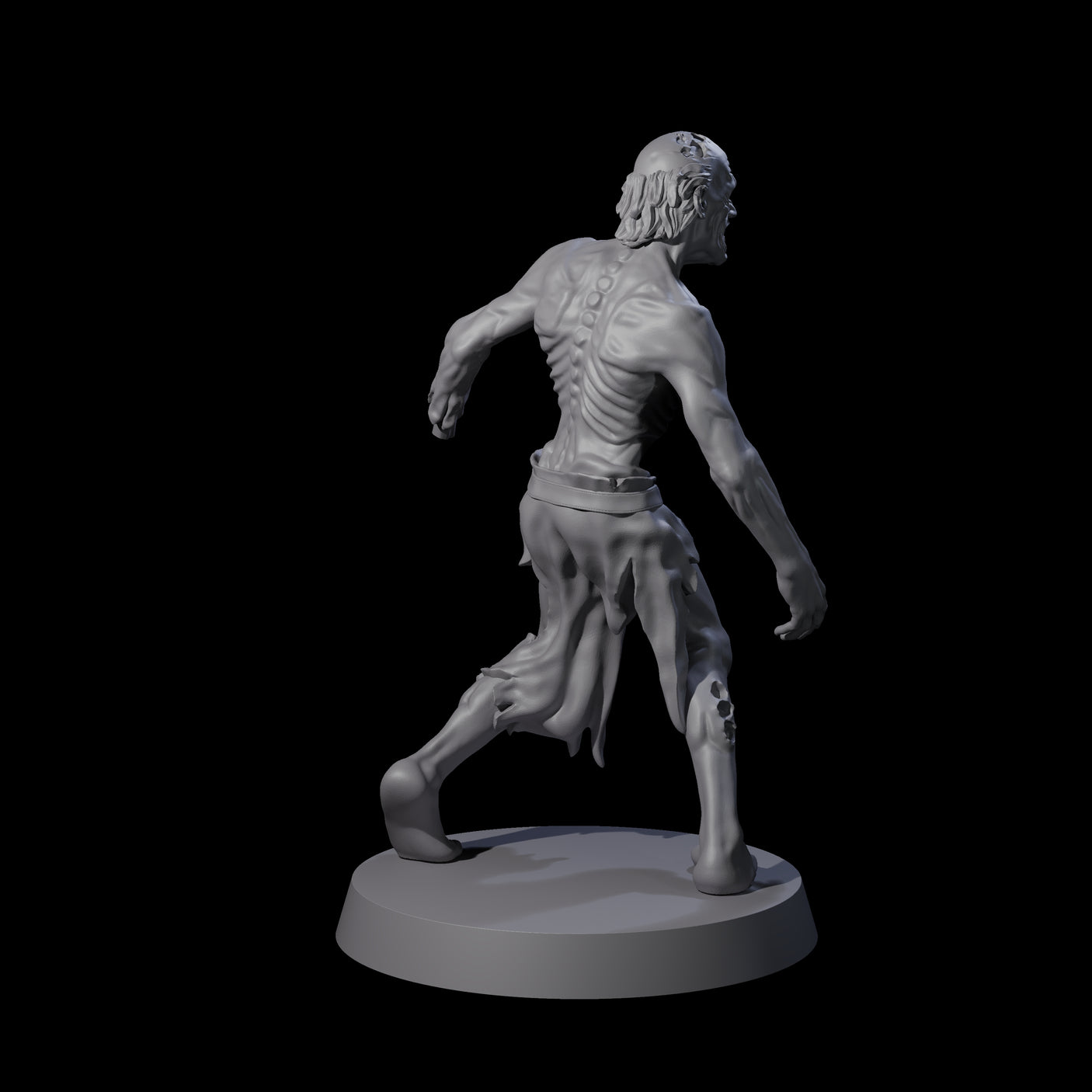 Lurching Zombie A Miniature for Dungeons and Dragons, Pathfinder or other TTRPGs