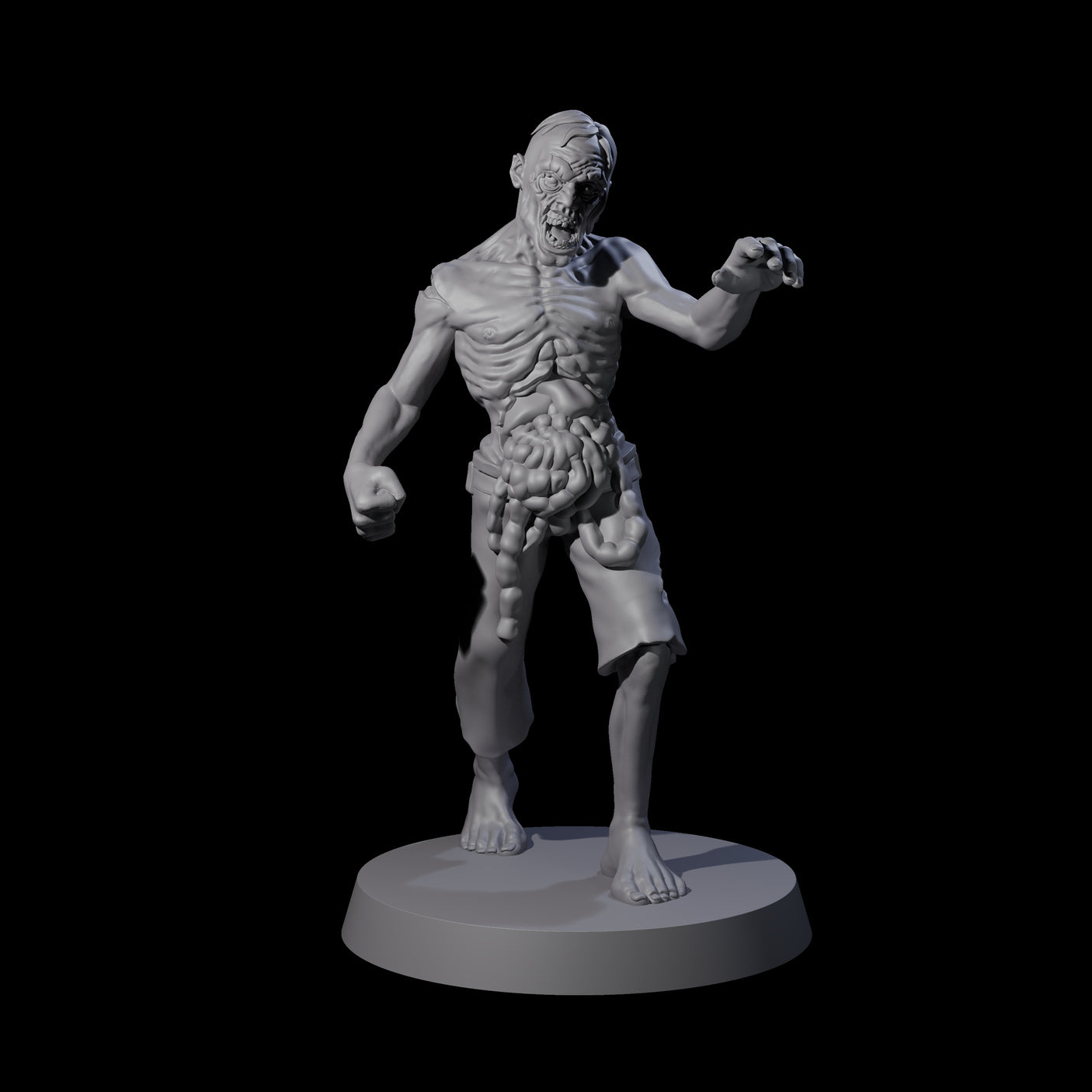 Lurching Zombie B Miniature for Dungeons and Dragons, Pathfinder or other TTRPGs
