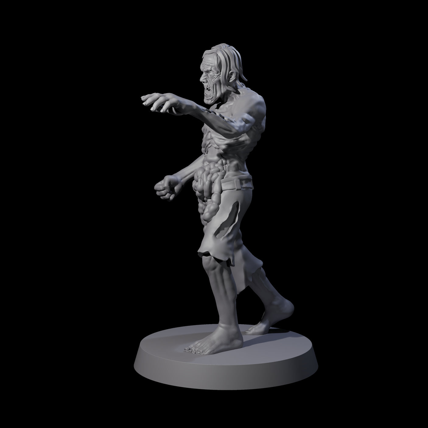 Lurching Zombie B Miniature for Dungeons and Dragons, Pathfinder or other TTRPGs