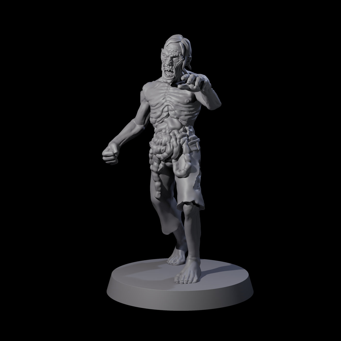 Lurching Zombie B Miniature for Dungeons and Dragons, Pathfinder or other TTRPGs