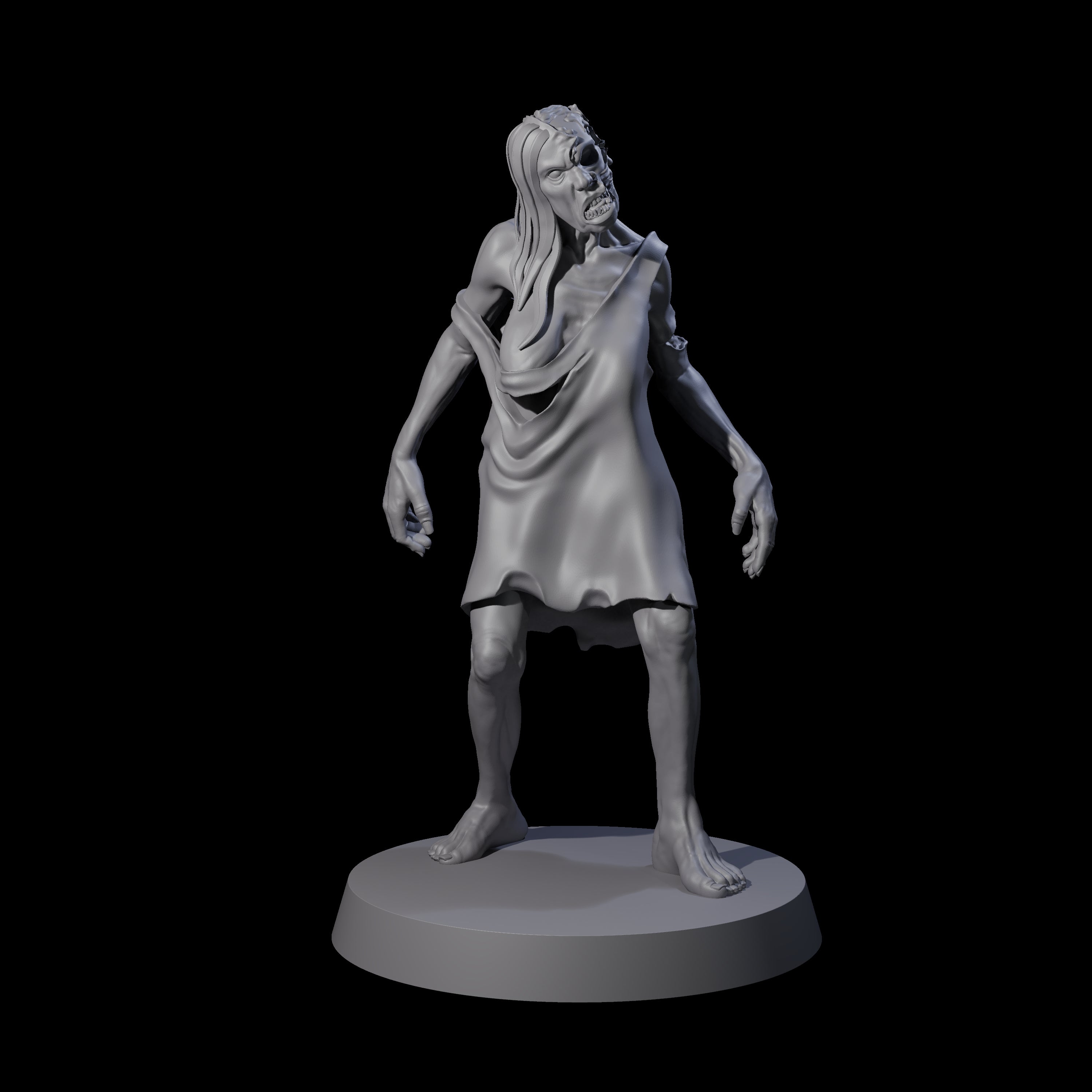Lurching Zombie C Miniature for Dungeons and Dragons, Pathfinder or other TTRPGs