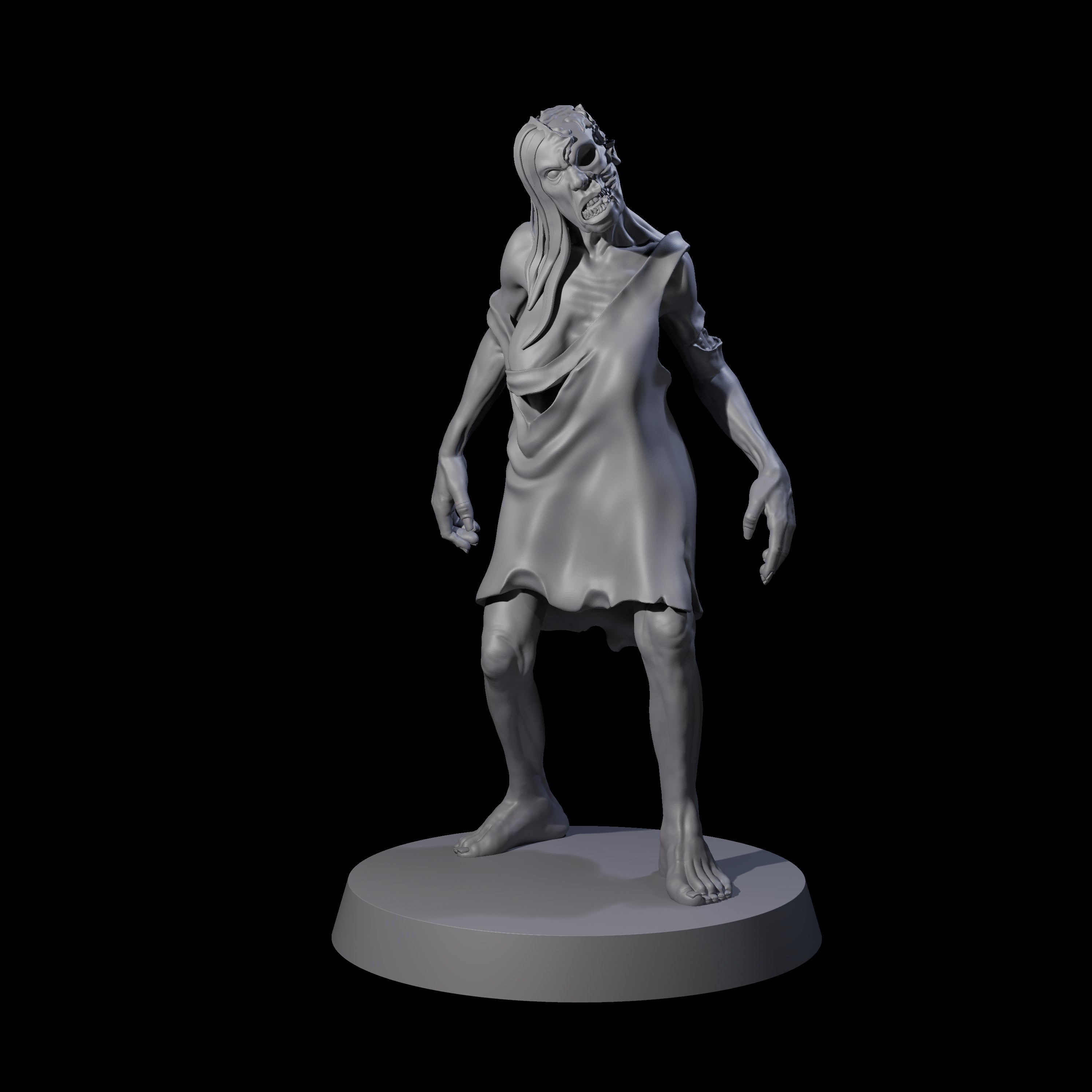 Lurching Zombie C Miniature for Dungeons and Dragons, Pathfinder or other TTRPGs