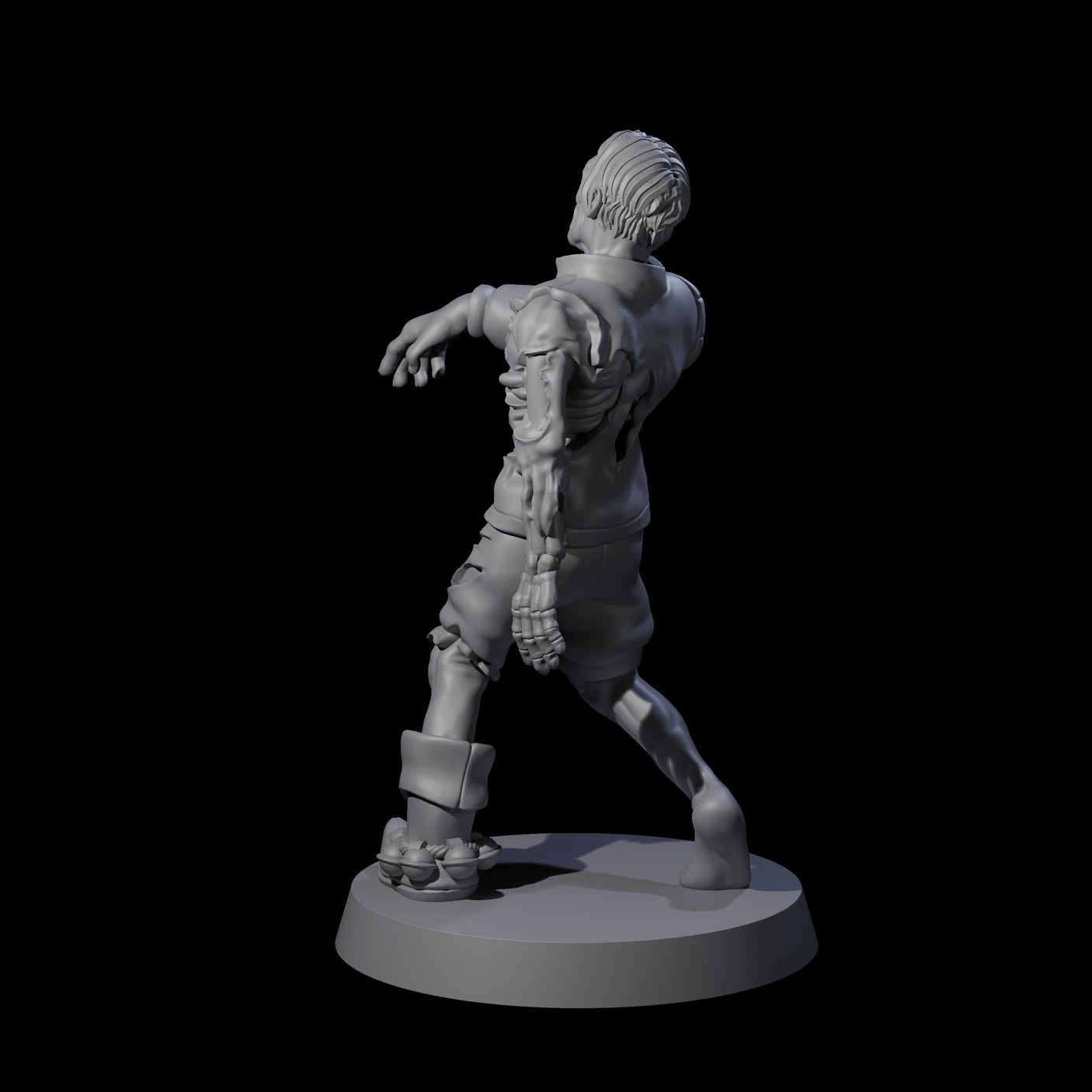 Lurching Zombie D Miniature for Dungeons and Dragons, Pathfinder or other TTRPGs