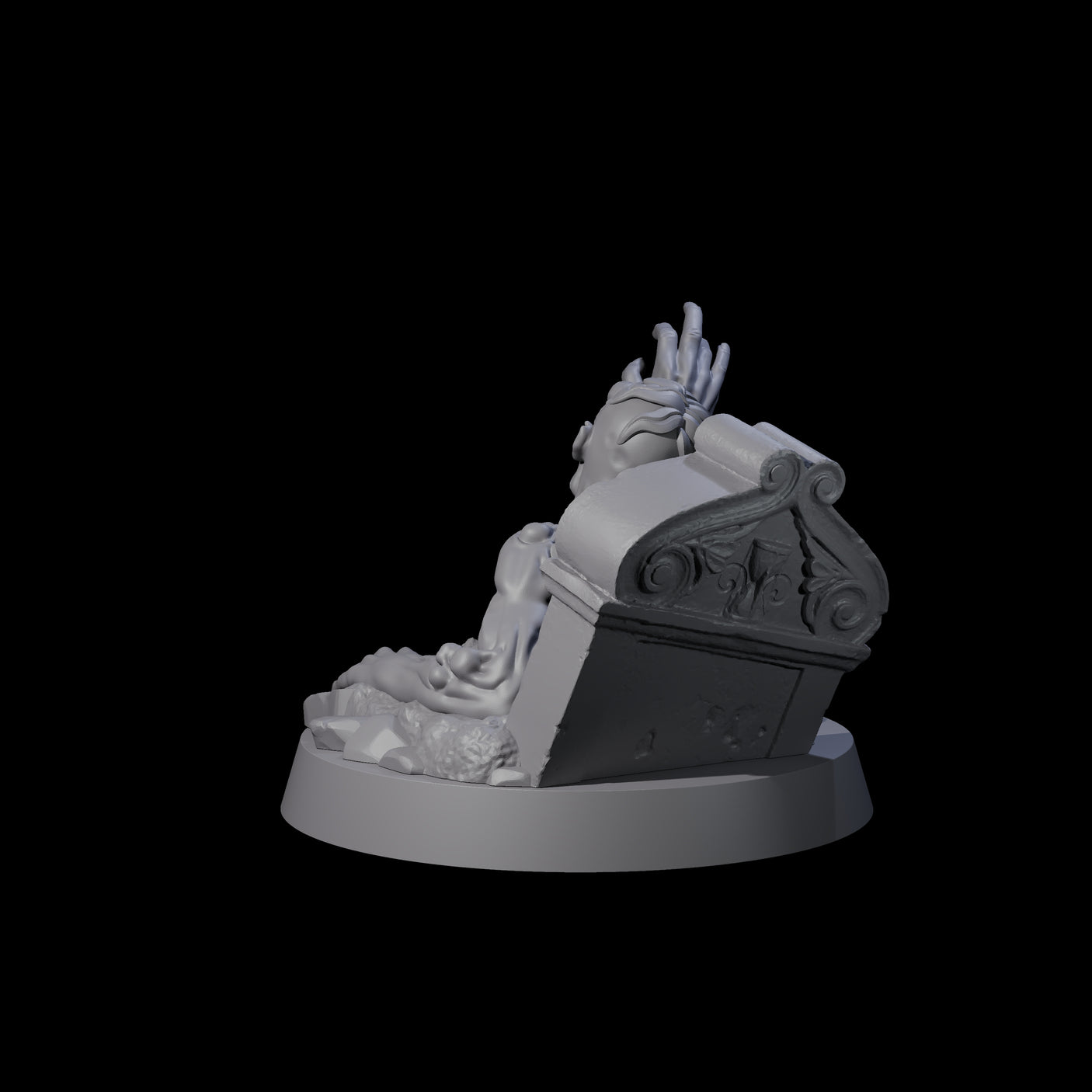 Lurching Zombie F Miniature for Dungeons and Dragons, Pathfinder or other TTRPGs