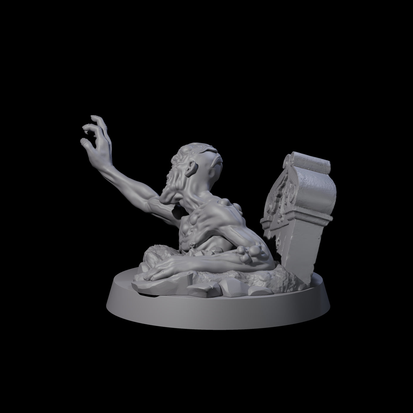 Lurching Zombie F Miniature for Dungeons and Dragons, Pathfinder or other TTRPGs