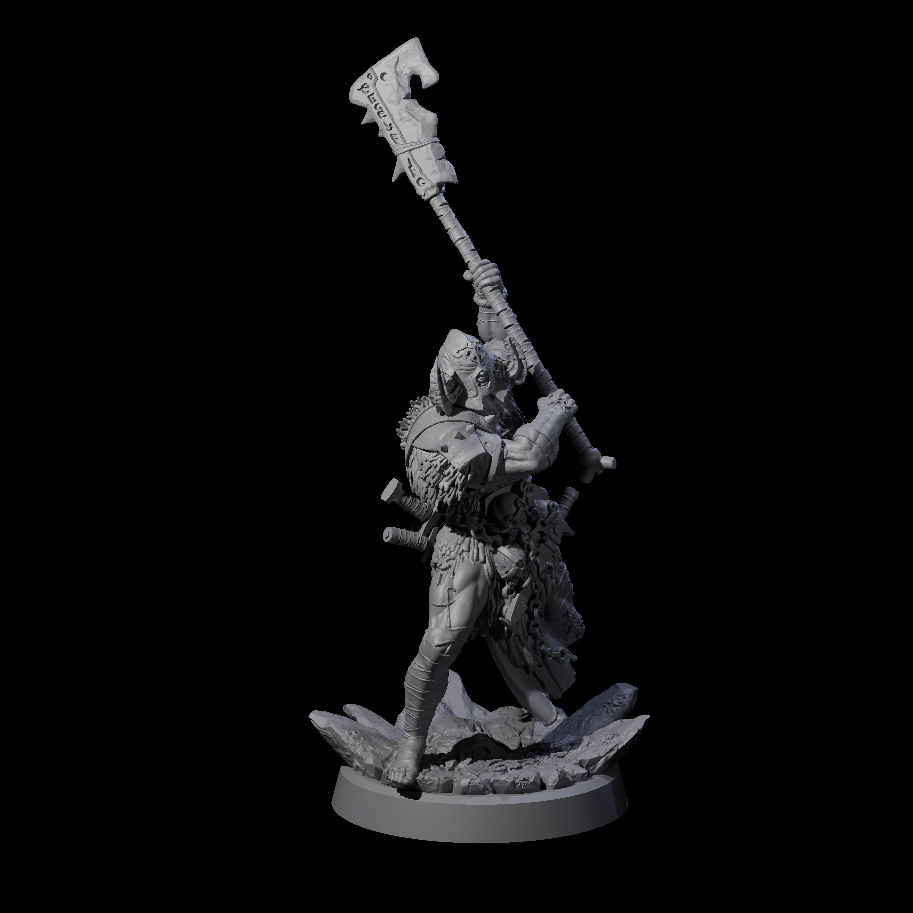 Mad Cultist Raider B Miniature for Dungeons and Dragons, Pathfinder or other TTRPGs