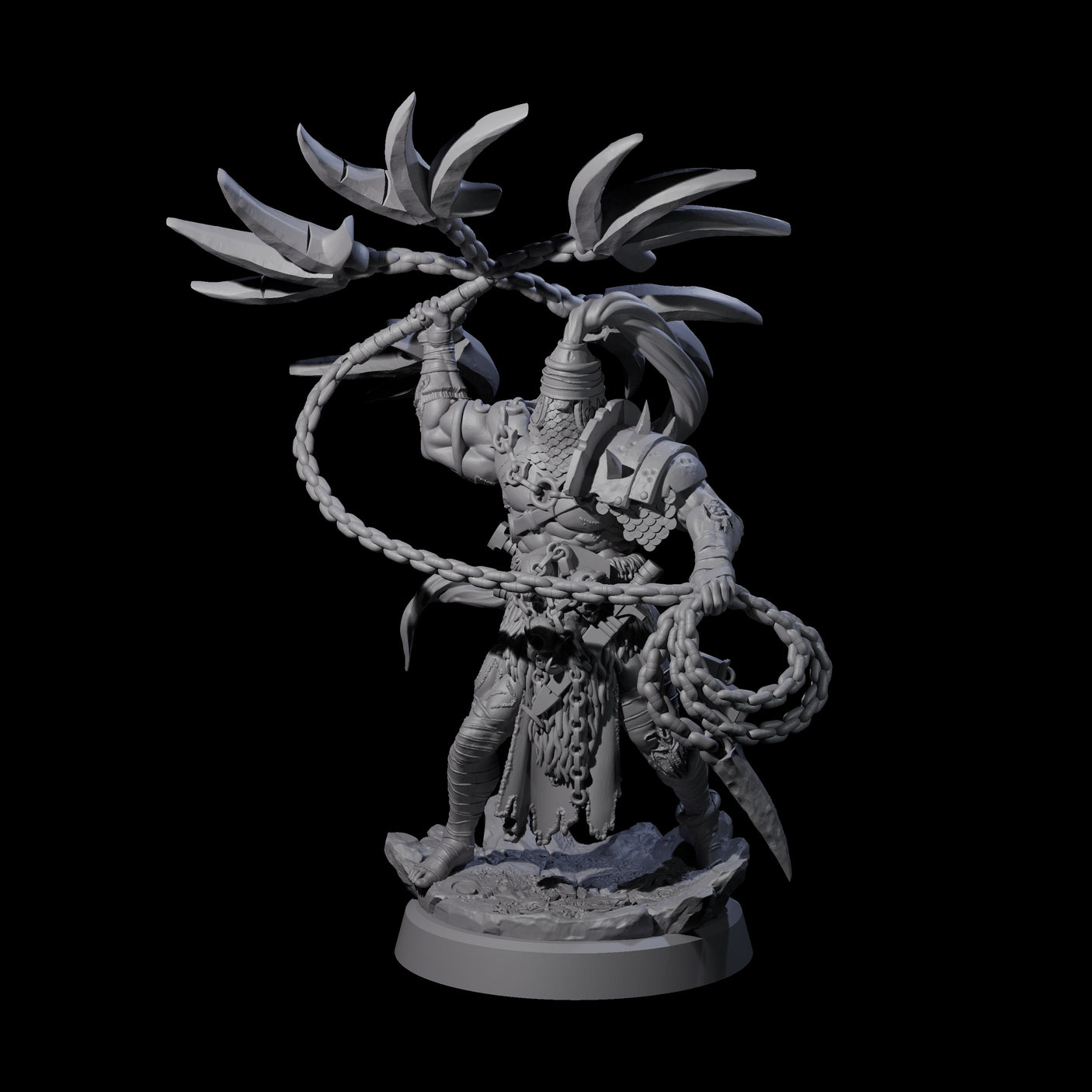 Mad Cultist Raider C Miniature for Dungeons and Dragons, Pathfinder or other TTRPGs