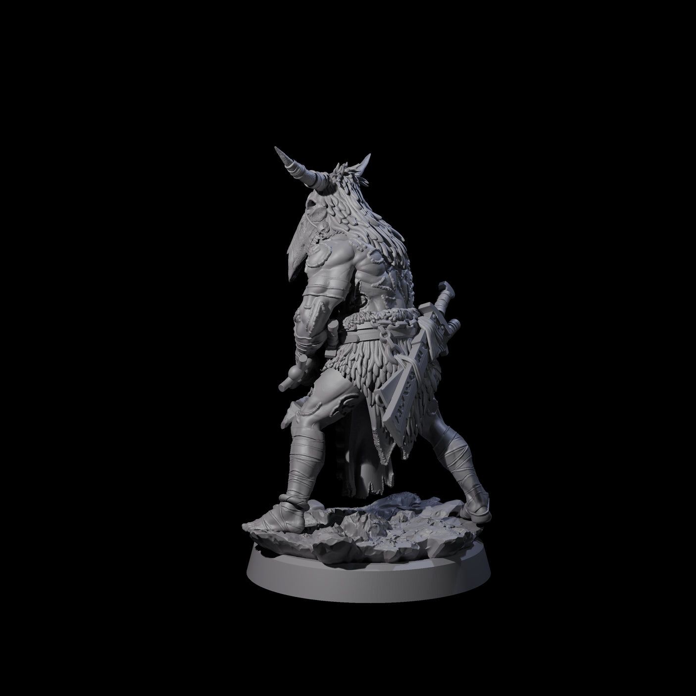 Mad Cultist Raider D Miniature for Dungeons and Dragons, Pathfinder or other TTRPGs