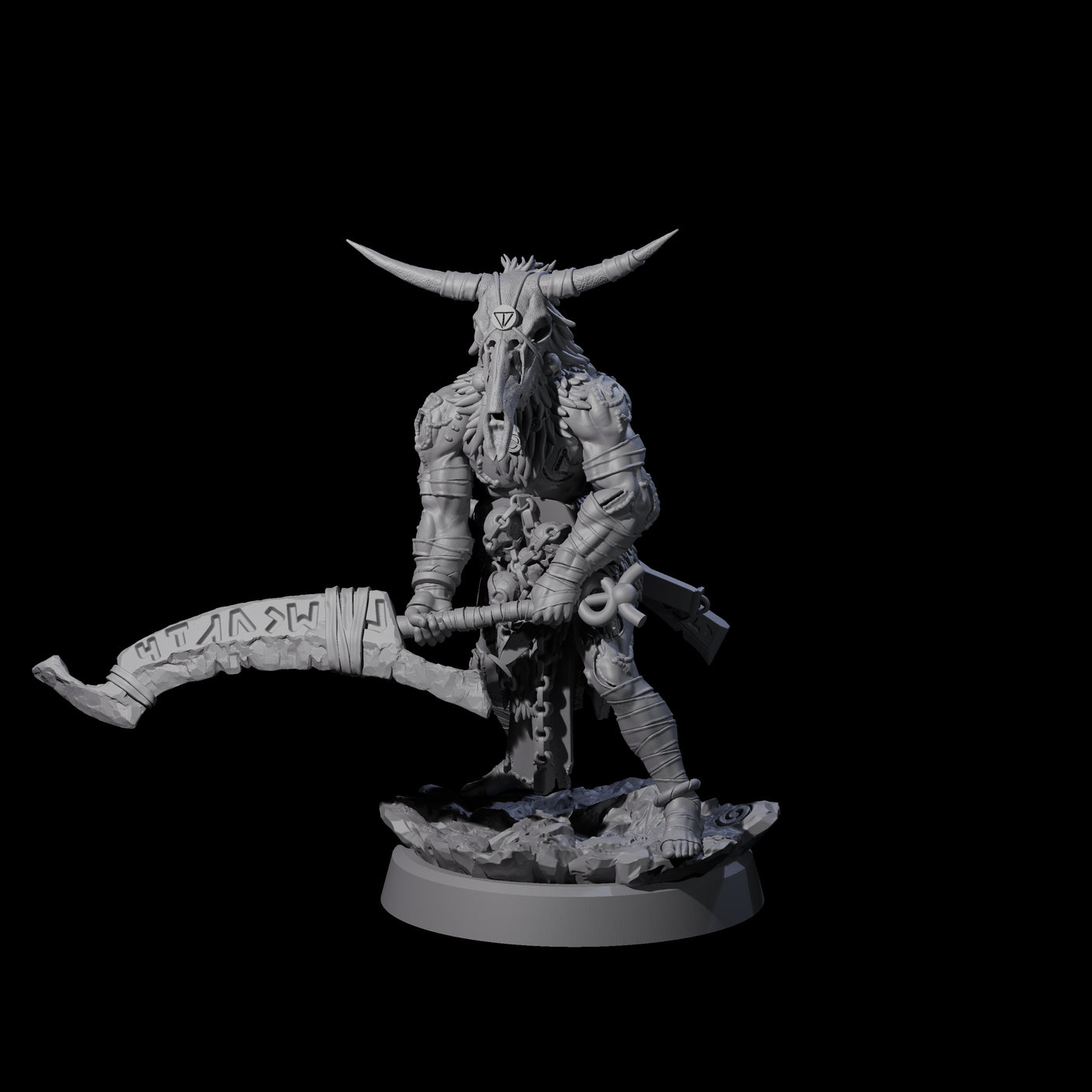 Mad Cultist Raider D Miniature for Dungeons and Dragons, Pathfinder or other TTRPGs