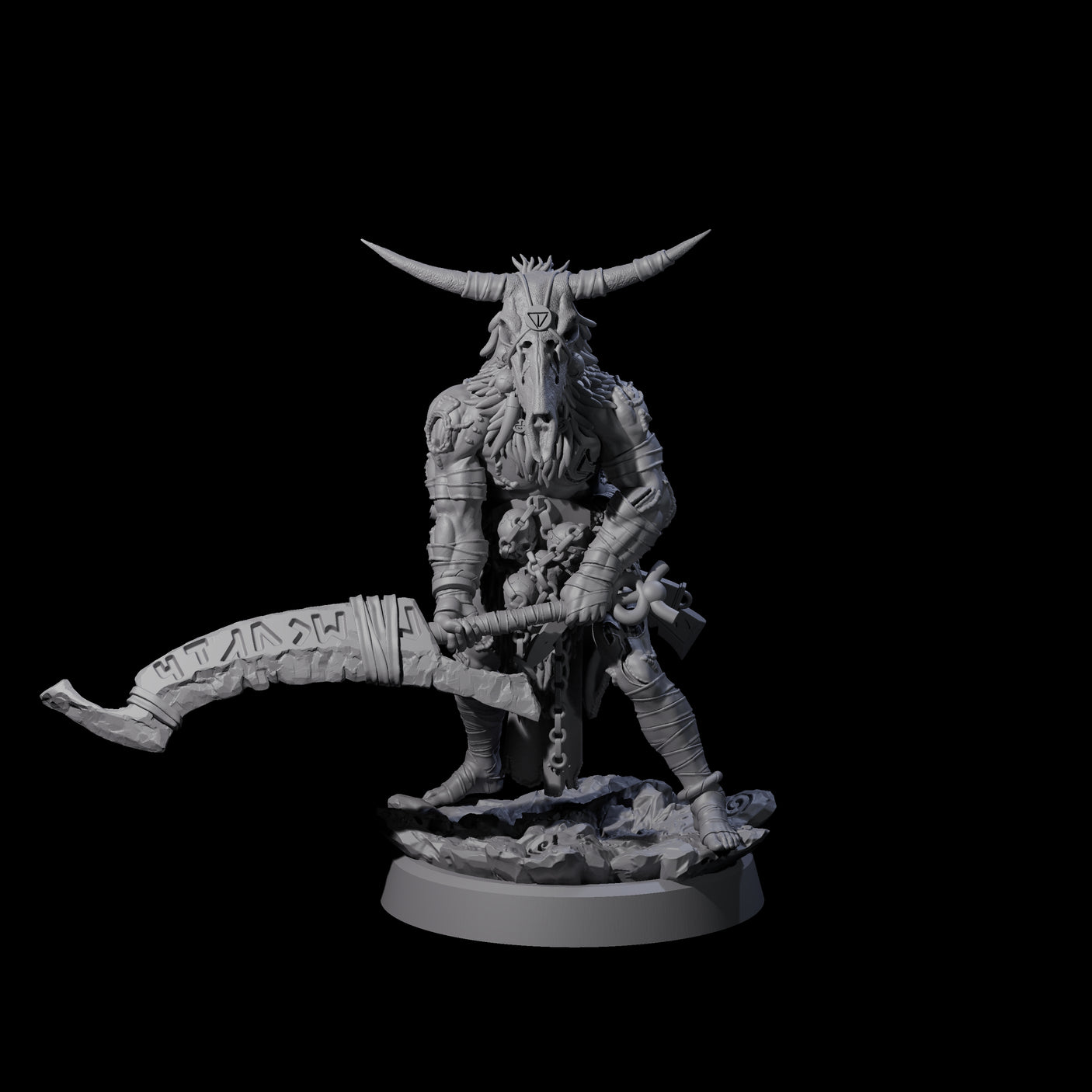 Mad Cultist Raider D Miniature for Dungeons and Dragons, Pathfinder or other TTRPGs
