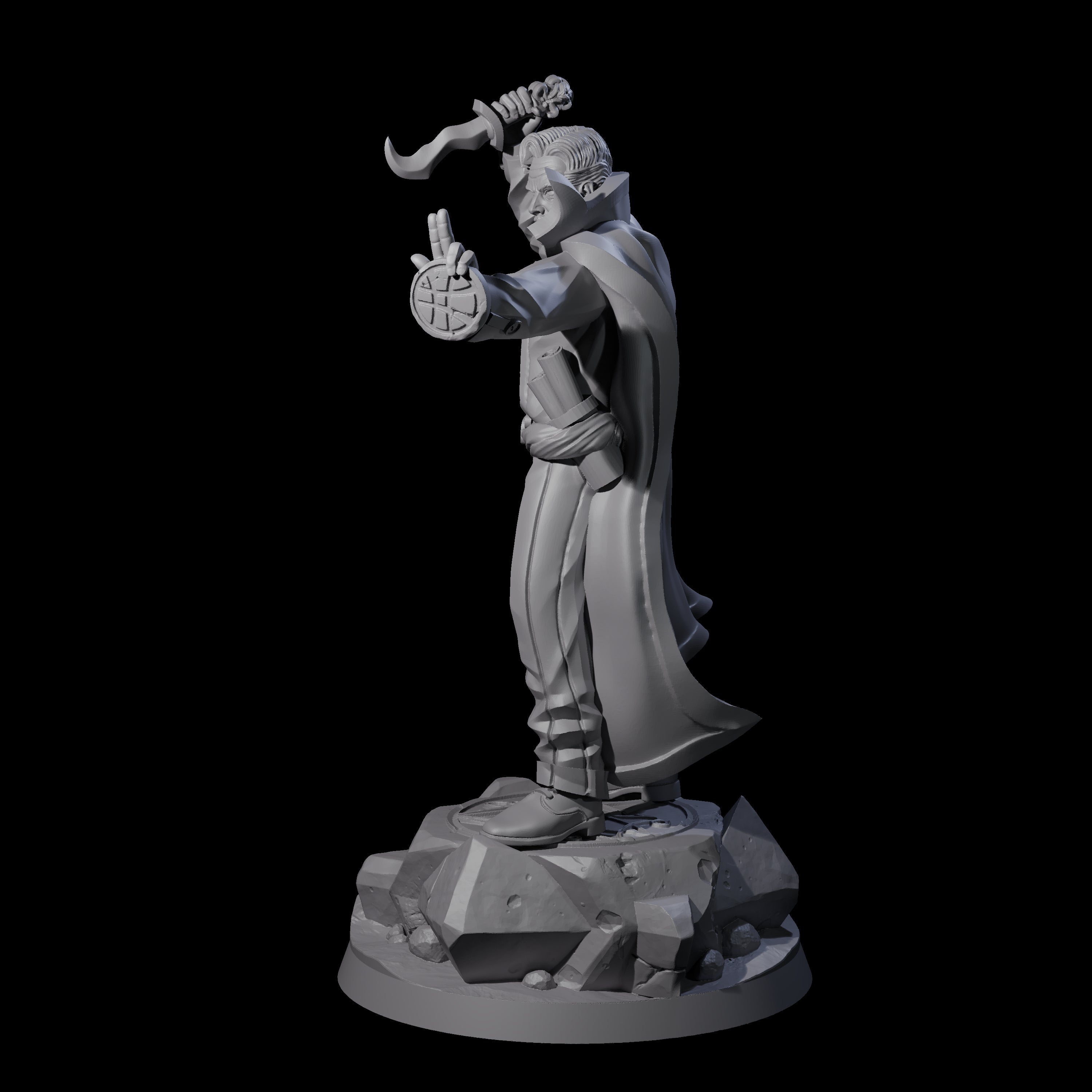 Magic Wielding Human Occultist Miniature for Dungeons and Dragons, Pathfinder or other TTRPGs