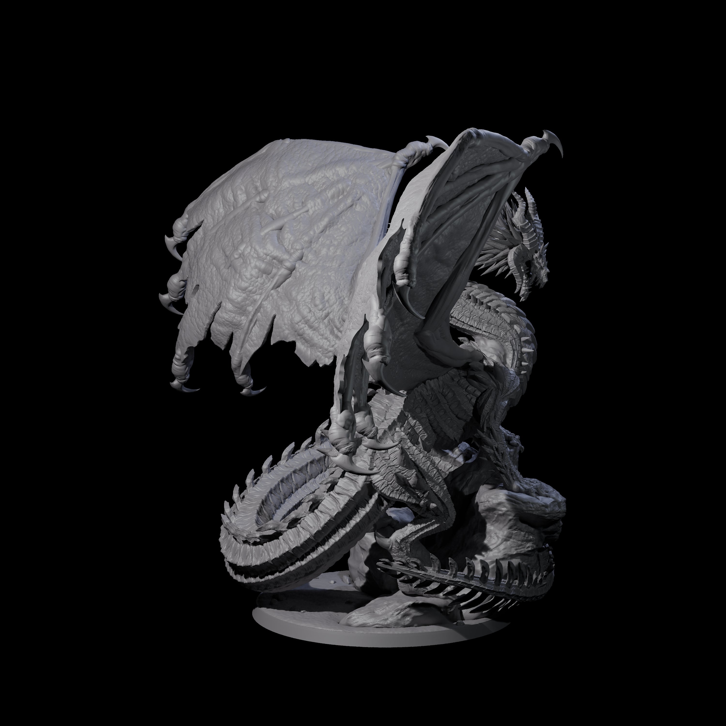 Magnificent Dracolich Miniature for Dungeons and Dragons, Pathfinder or other TTRPGs