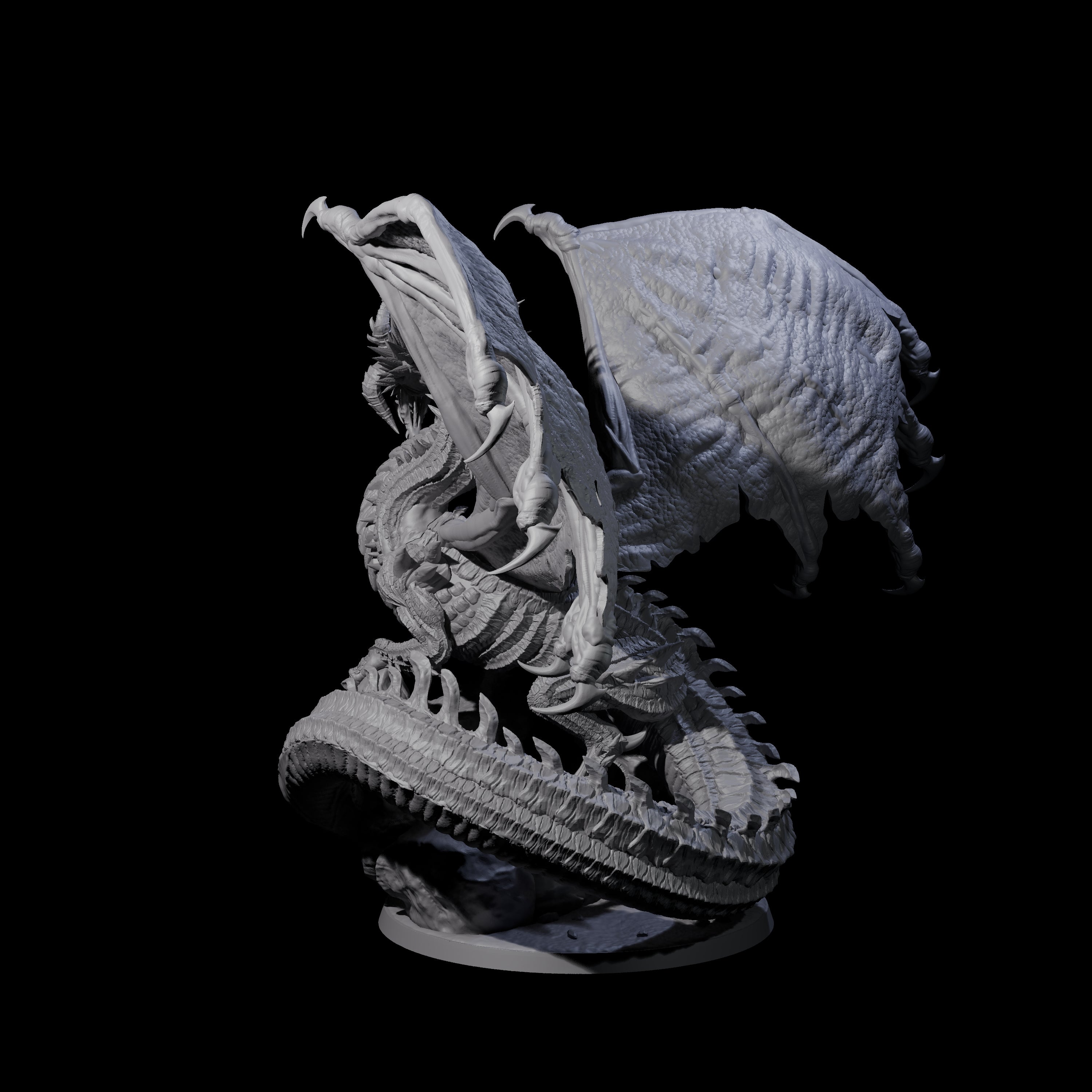 Magnificent Dracolich Miniature for Dungeons and Dragons, Pathfinder or other TTRPGs