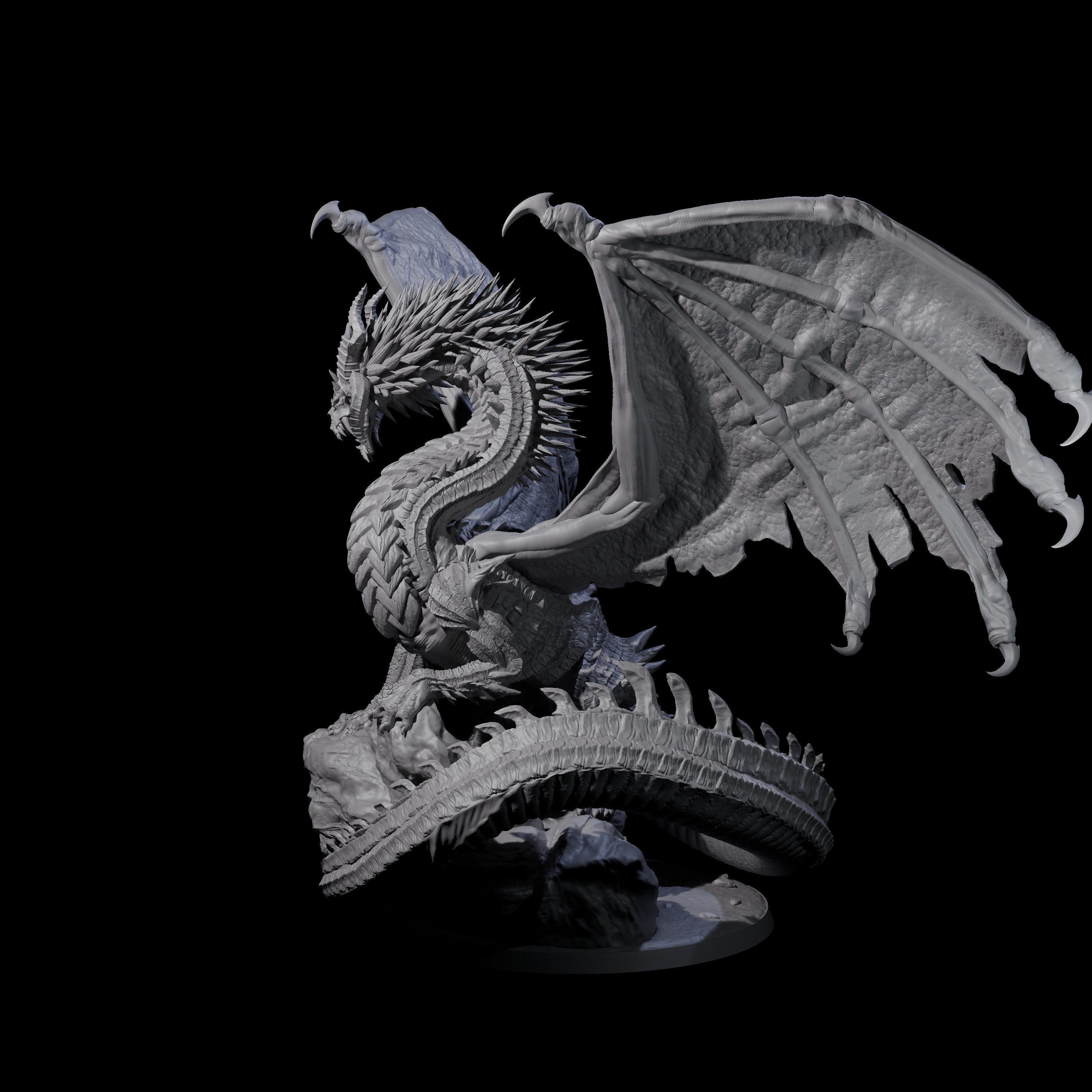 Magnificent Dracolich Miniature for Dungeons and Dragons, Pathfinder or other TTRPGs