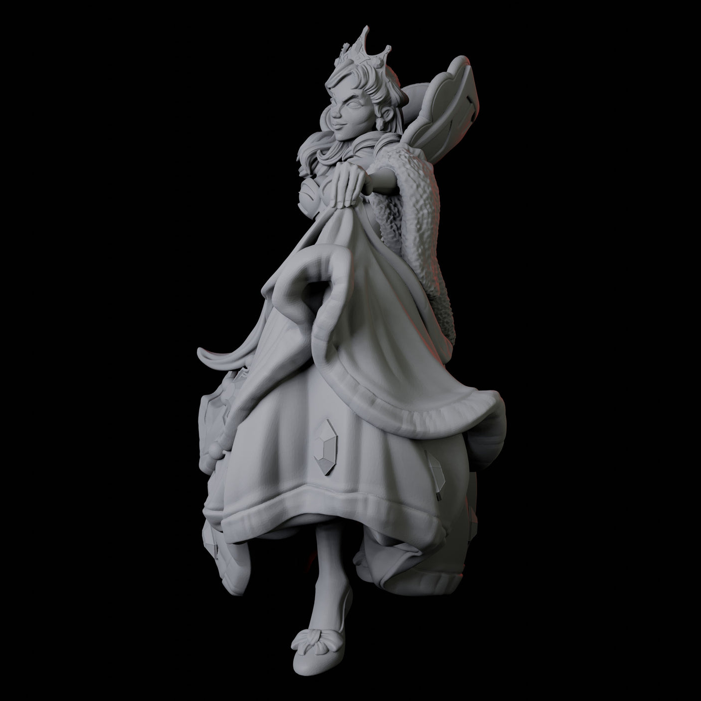 Maiden Miniature for Dungeons and Dragons, Pathfinder or other TTRPGs