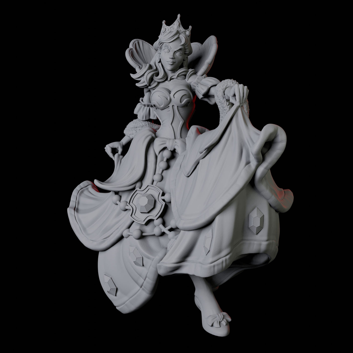 Maiden Miniature for Dungeons and Dragons, Pathfinder or other TTRPGs