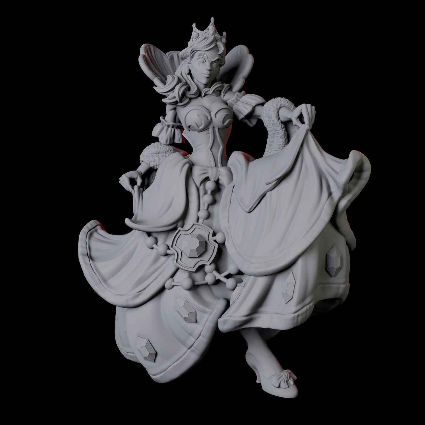 Maiden Miniature for Dungeons and Dragons, Pathfinder or other TTRPGs