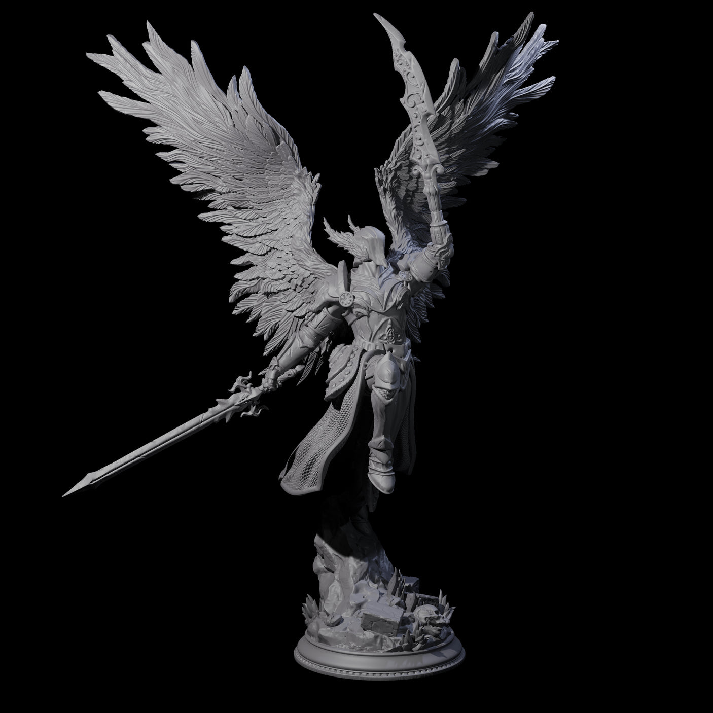 Majestic Solar Champion Miniature for Dungeons and Dragons, Pathfinder or other TTRPGs