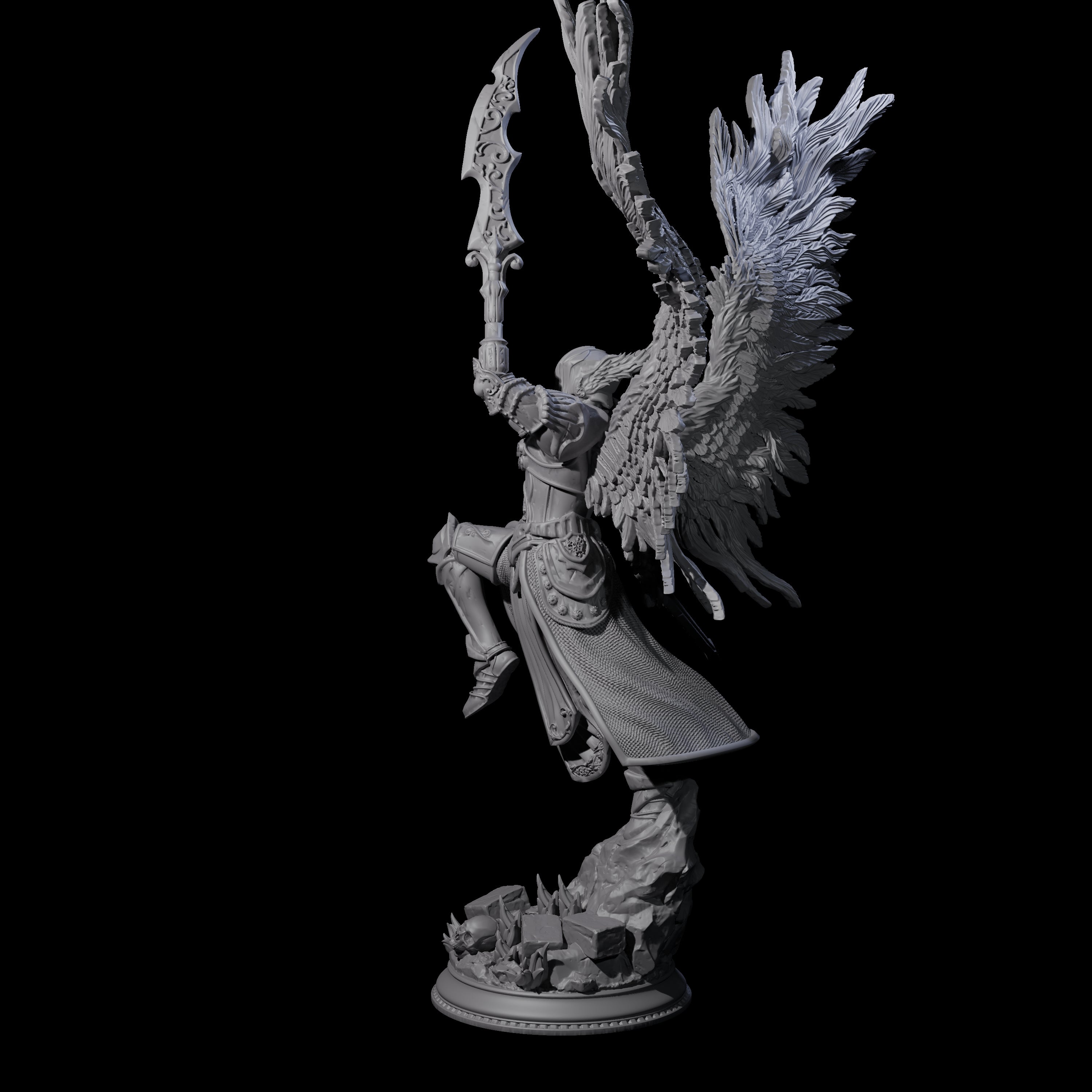 Majestic Solar Champion Miniature for Dungeons and Dragons, Pathfinder or other TTRPGs