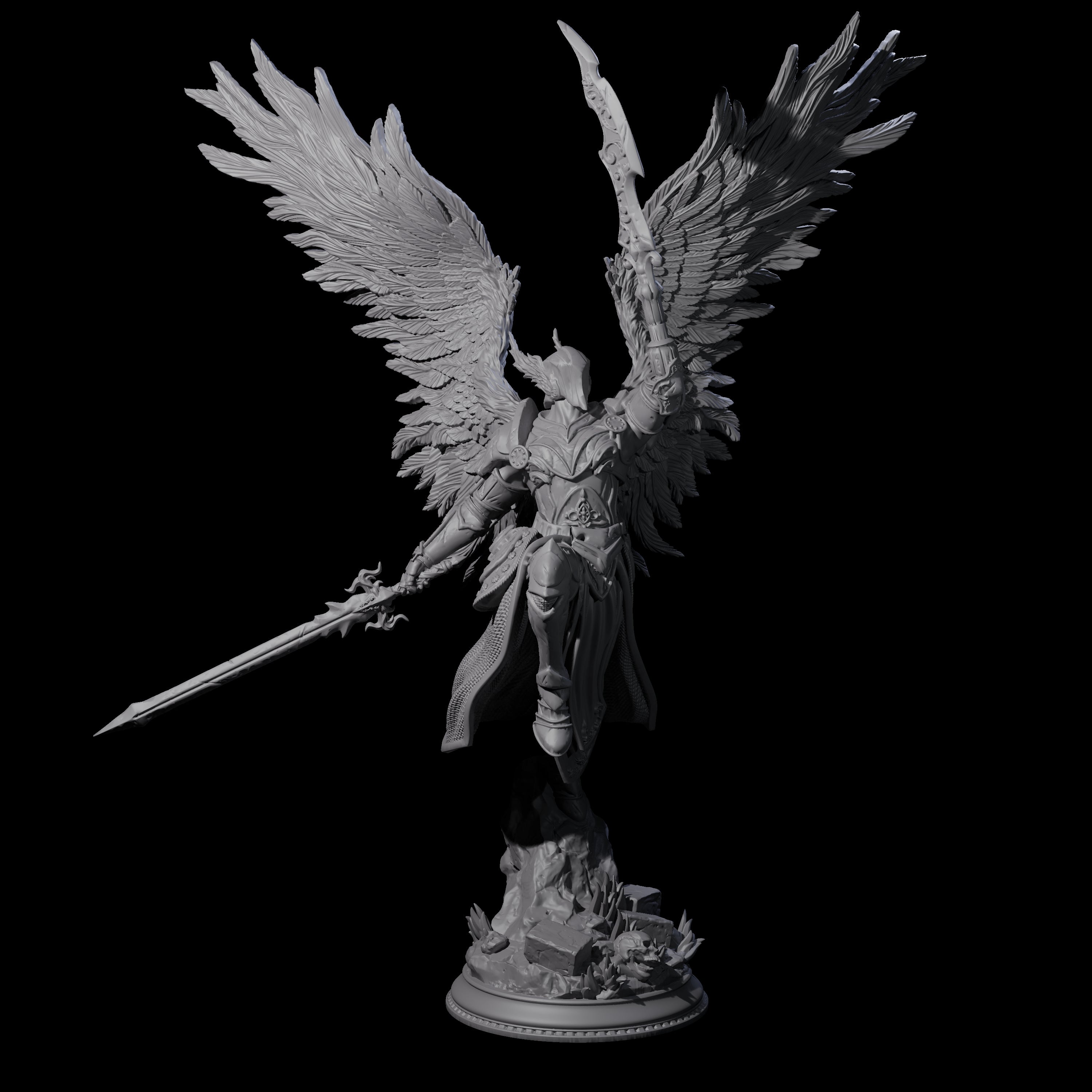 Majestic Solar Champion Miniature for Dungeons and Dragons, Pathfinder or other TTRPGs