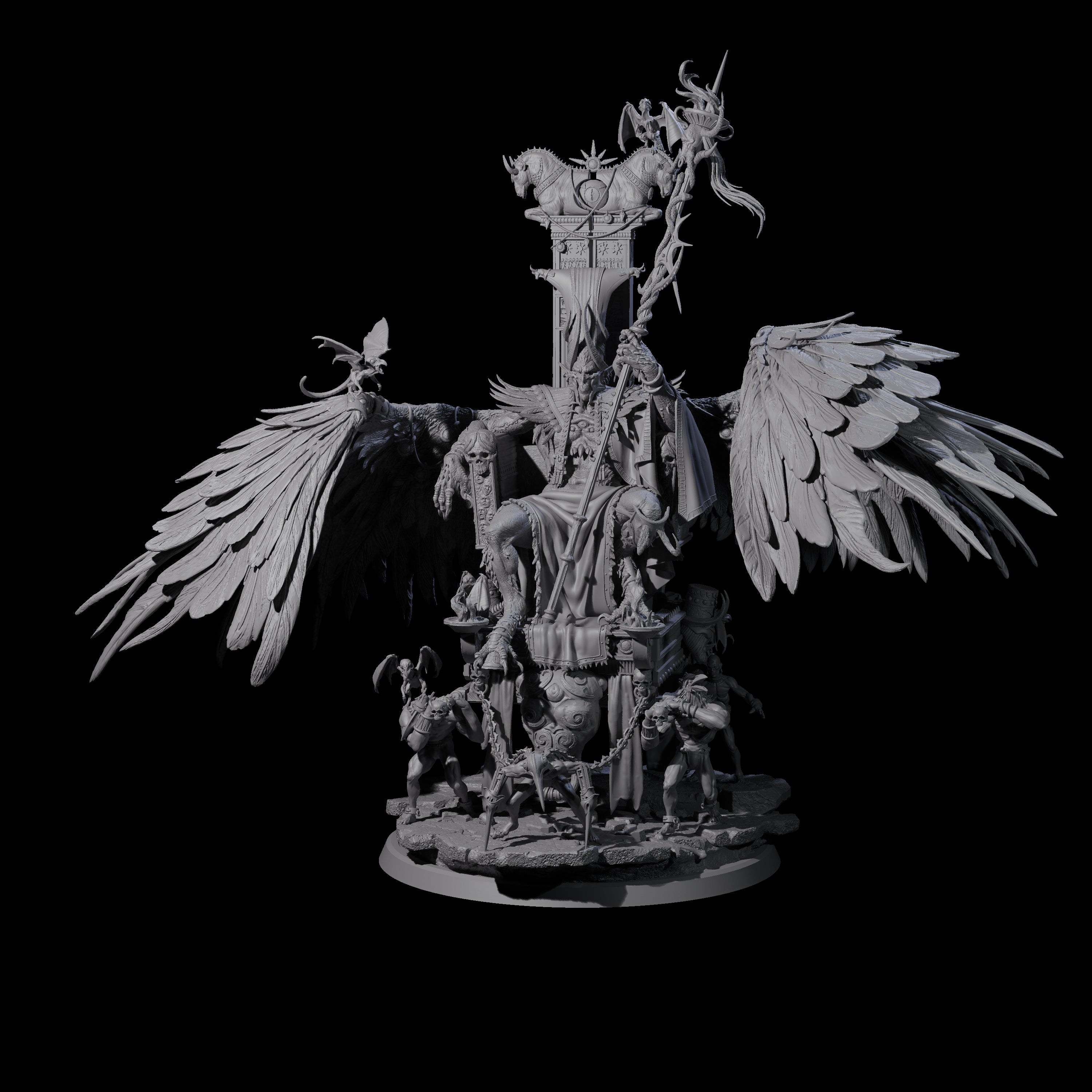 Maleficent Archdevil Lord Miniature for Dungeons and Dragons, Pathfinder or other TTRPGs