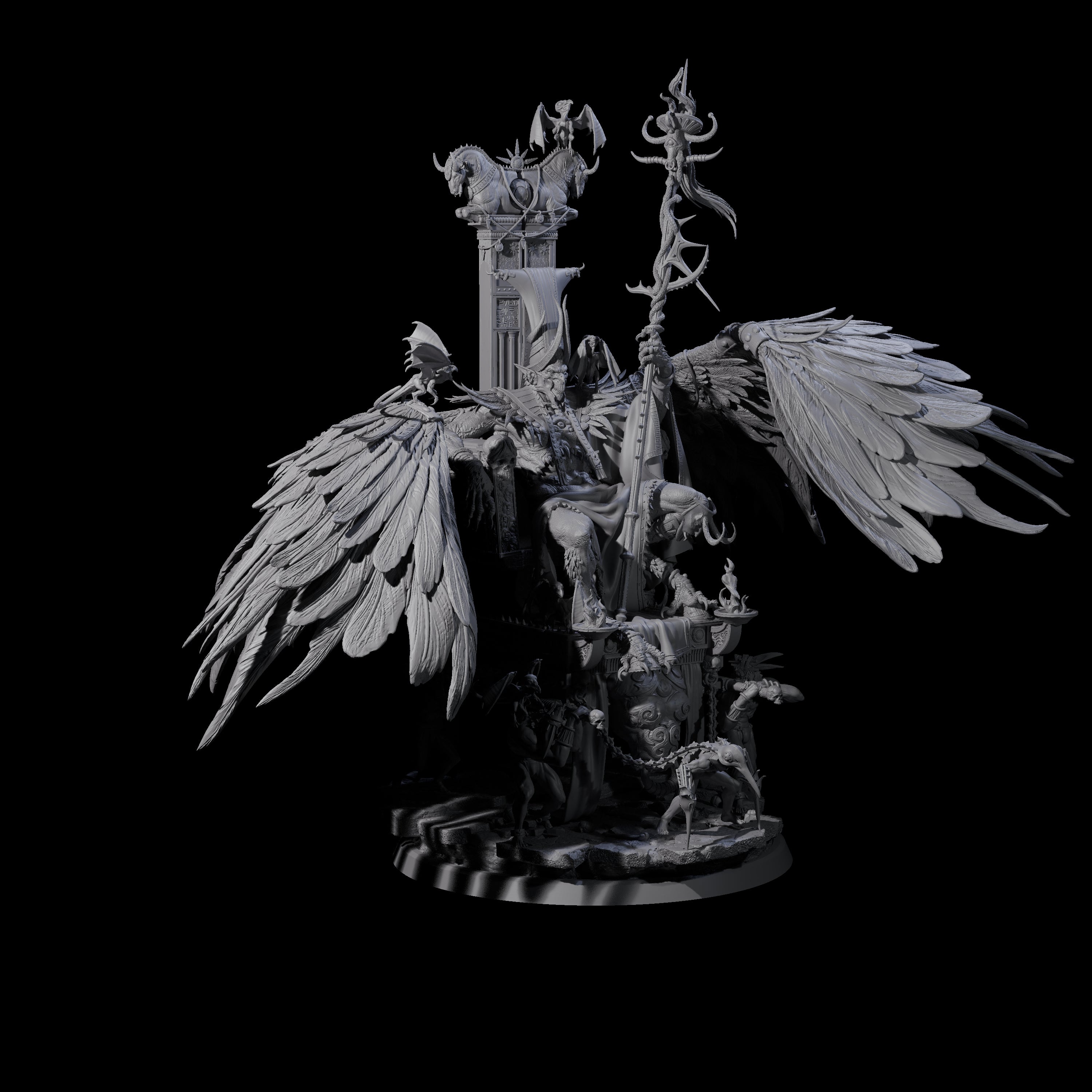 Maleficent Archdevil Lord Miniature for Dungeons and Dragons, Pathfinder or other TTRPGs