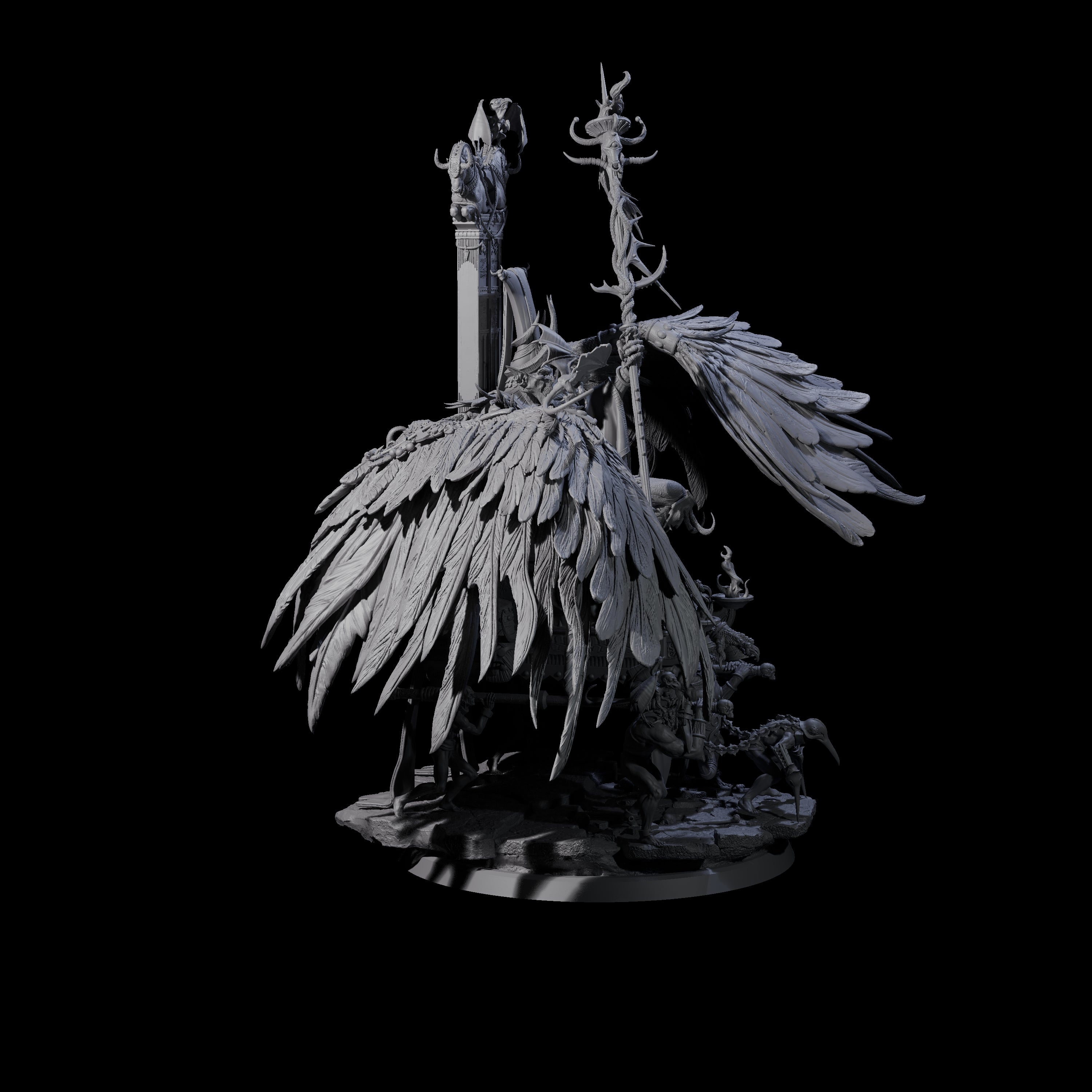 Maleficent Archdevil Lord Miniature for Dungeons and Dragons, Pathfinder or other TTRPGs