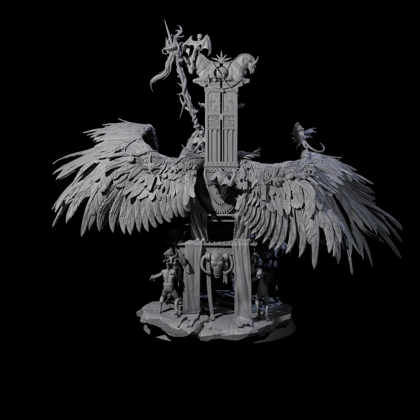 Maleficent Archdevil Lord Miniature for Dungeons and Dragons, Pathfinder or other TTRPGs