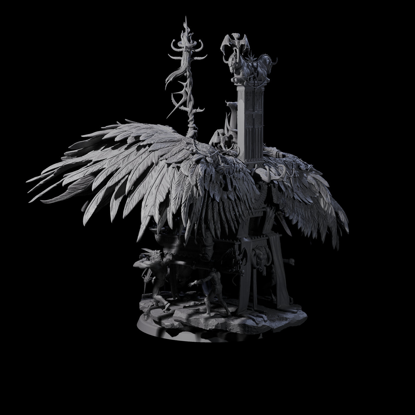 Maleficent Archdevil Lord Miniature for Dungeons and Dragons, Pathfinder or other TTRPGs