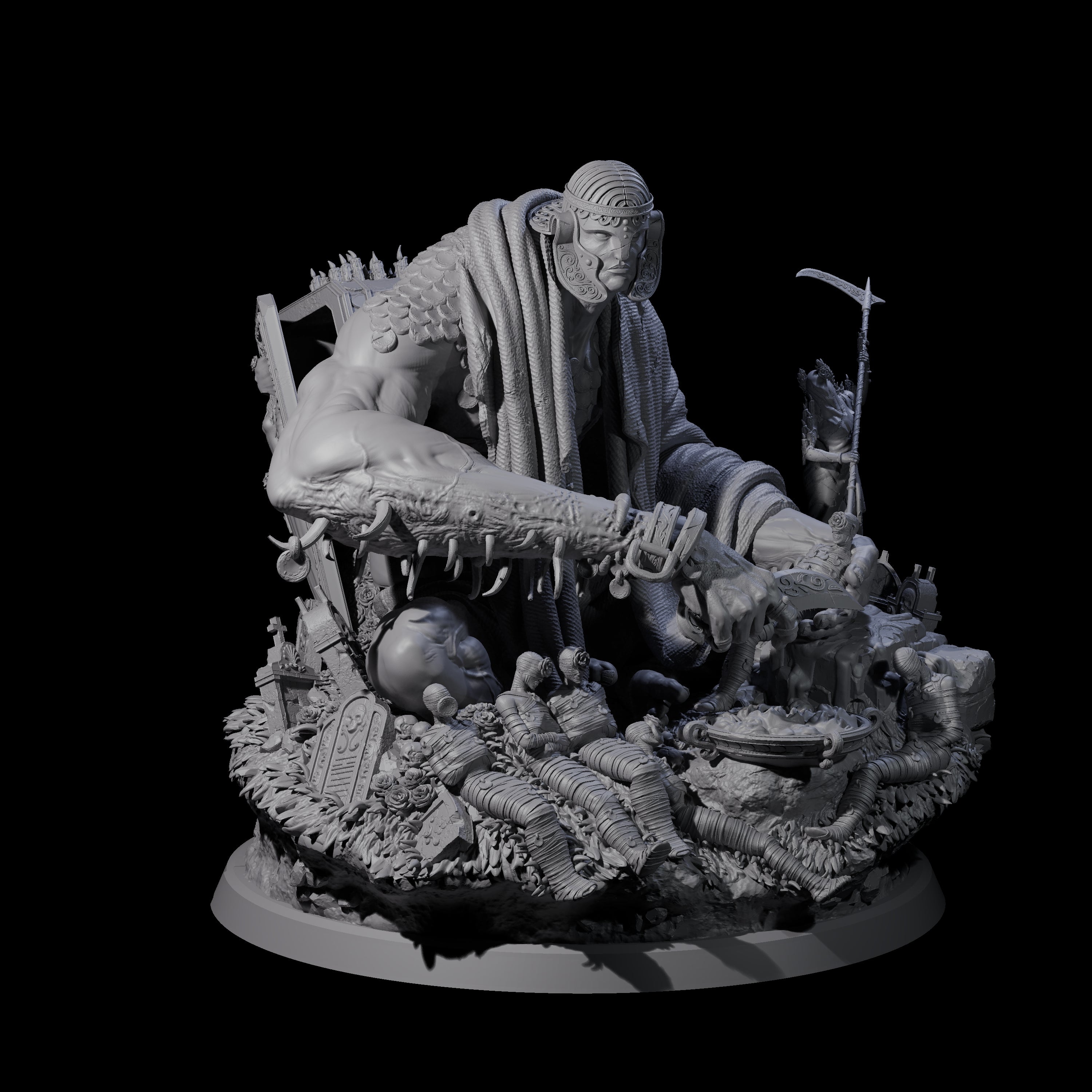 Malevolent Archdevil Lord Miniature for Dungeons and Dragons, Pathfinder or other TTRPGs