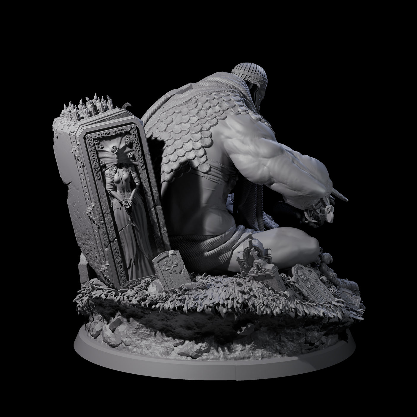 Malevolent Archdevil Lord Miniature for Dungeons and Dragons, Pathfinder or other TTRPGs