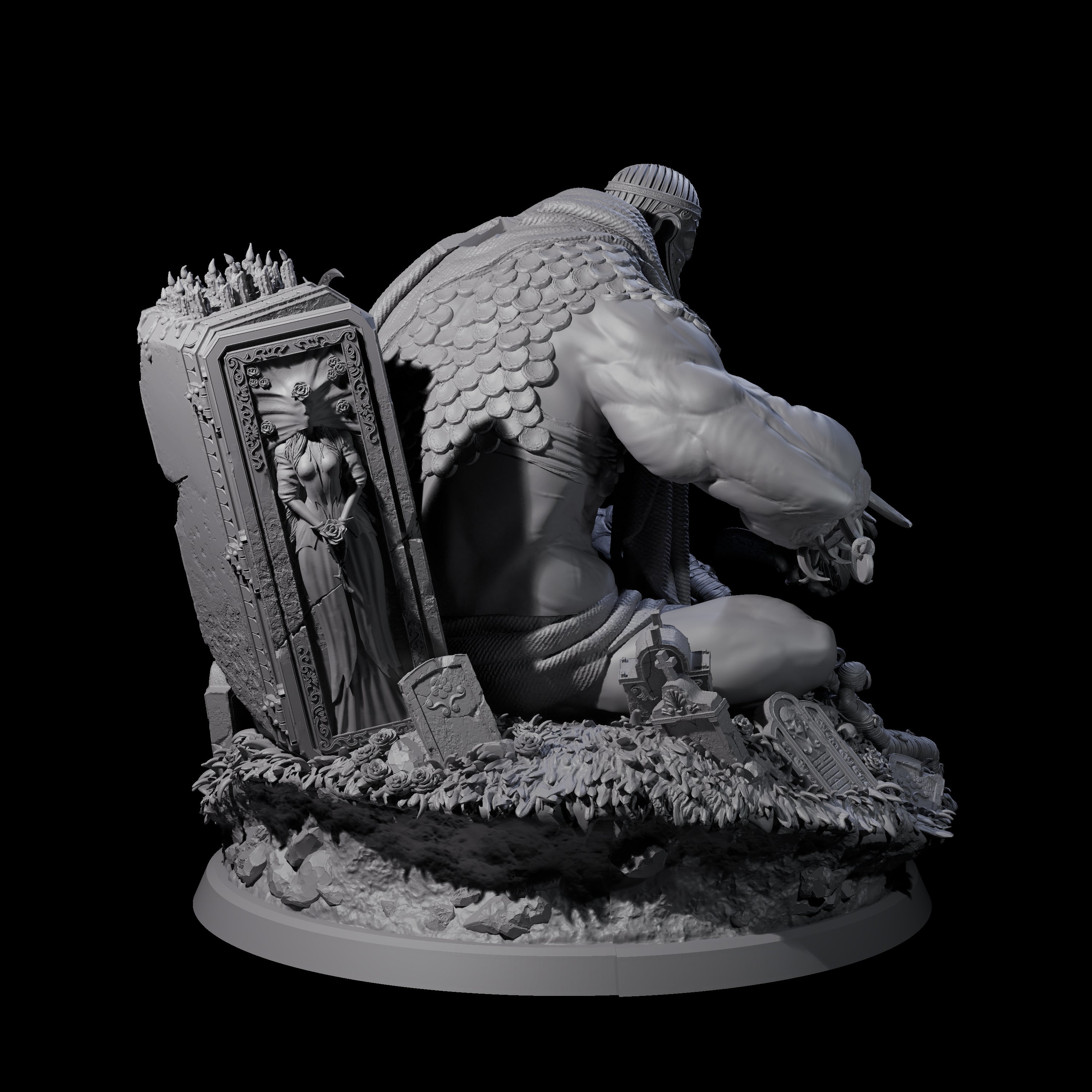 Malevolent Archdevil Lord Miniature for Dungeons and Dragons, Pathfinder or other TTRPGs