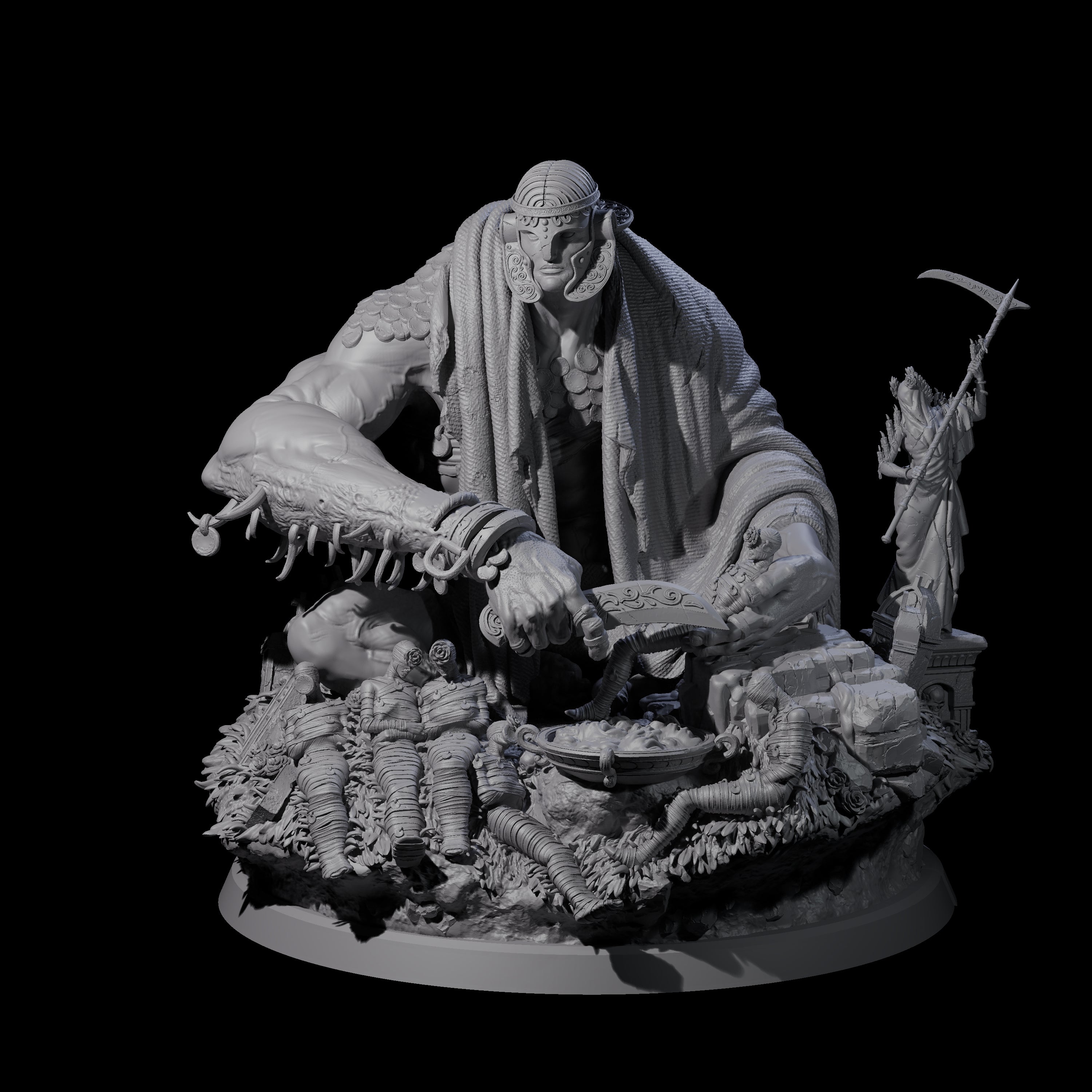Malevolent Archdevil Lord Miniature for Dungeons and Dragons, Pathfinder or other TTRPGs