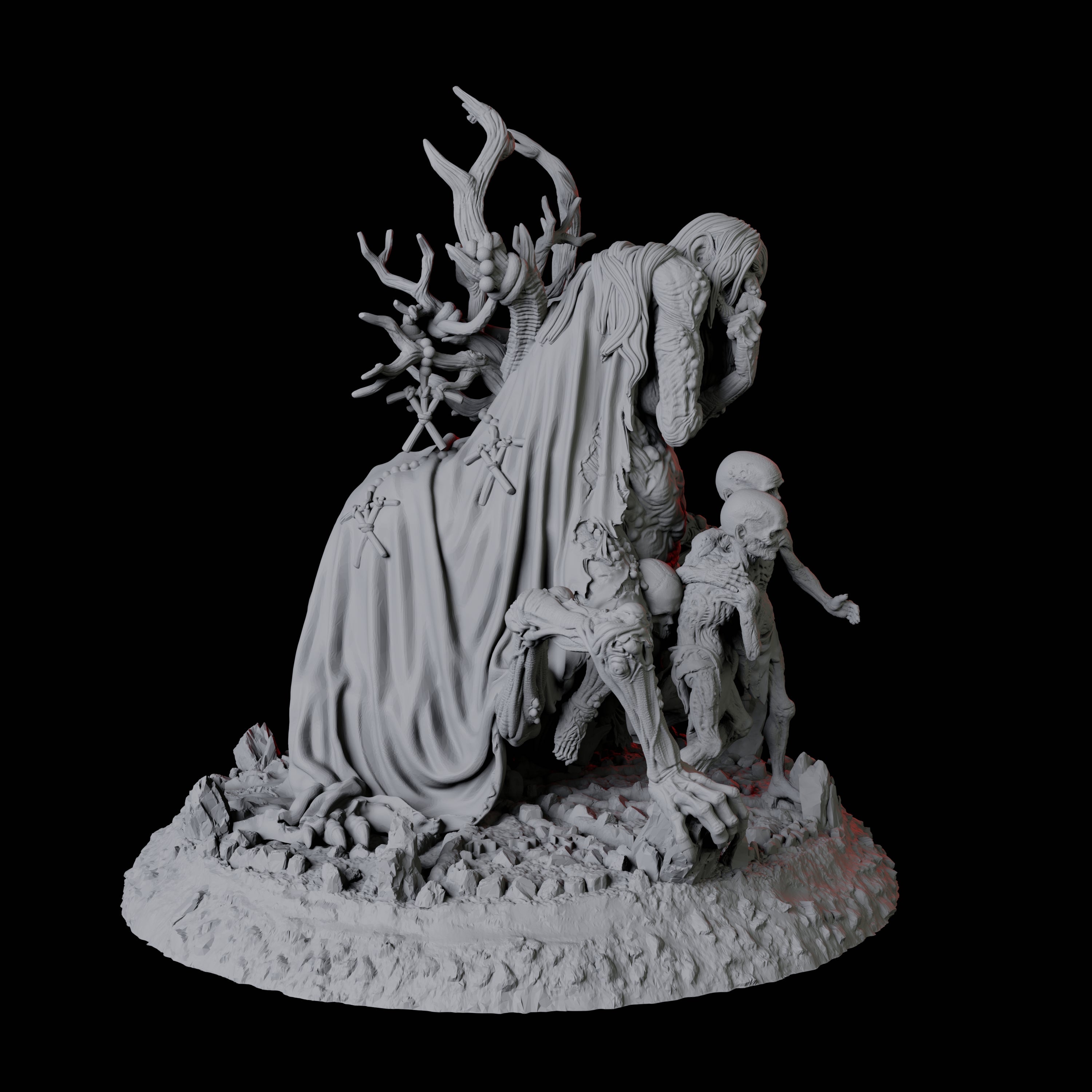 Malevolent Moon Hag Miniature for Dungeons and Dragons, Pathfinder or other TTRPGs