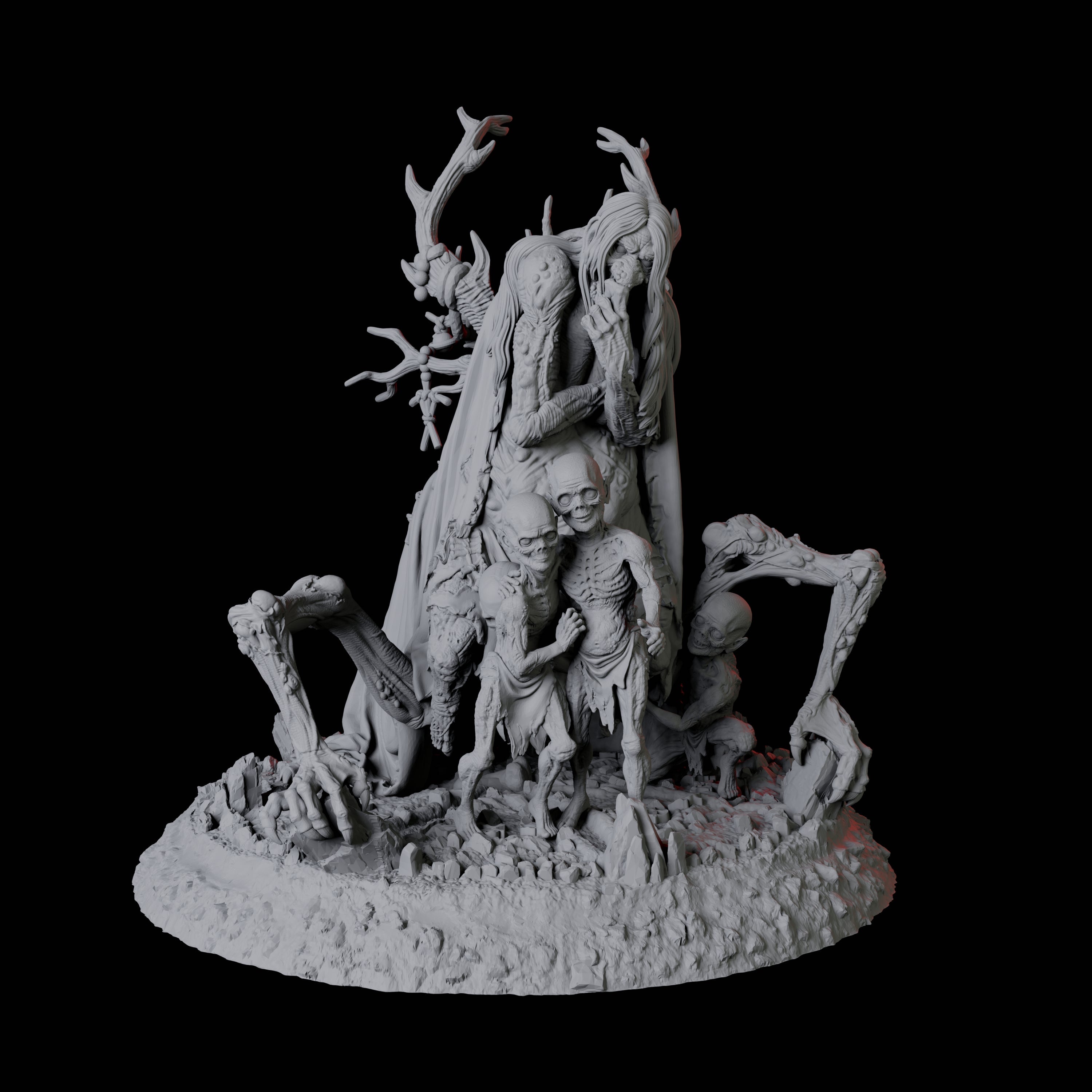 Malevolent Moon Hag Miniature for Dungeons and Dragons, Pathfinder or other TTRPGs